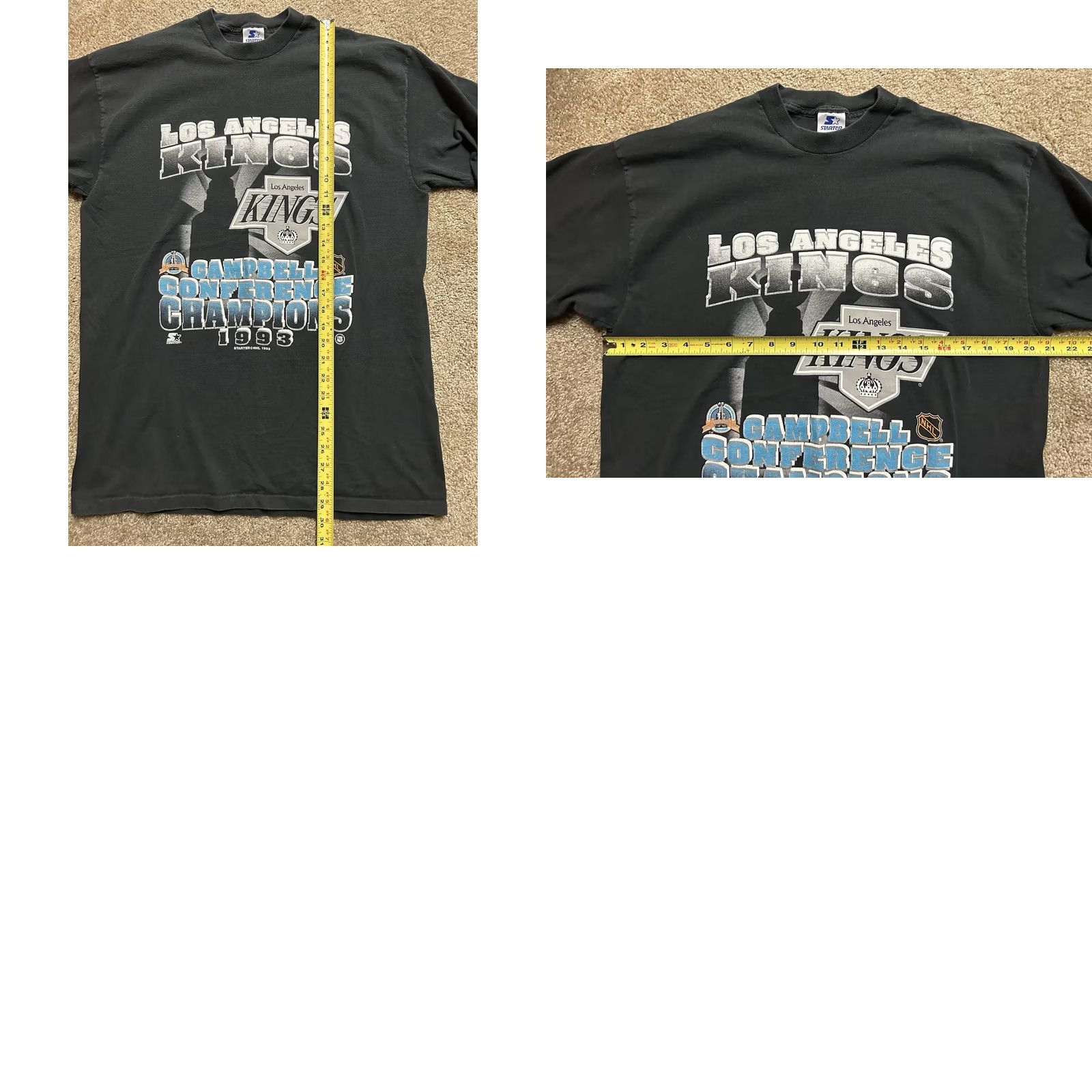 Champion VINTAGE Los Angeles Kings Campbell Conference Champions Shirt Men’s XL Black 1990s Hockey 90s Mens Size US XL / EU 56 / 4 - 8 Thumbnail
