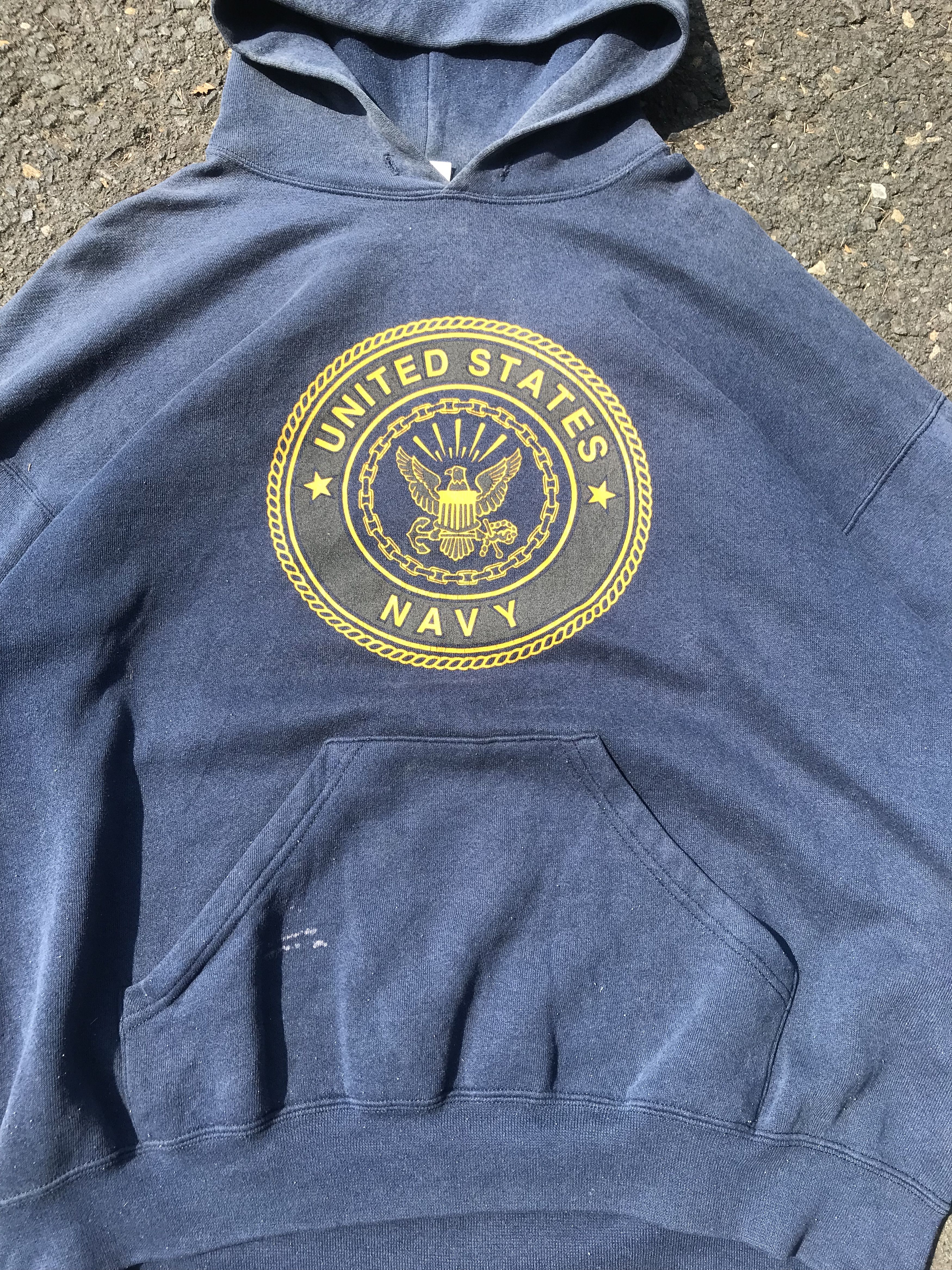 Vintage Vintage made in usa US NAVY hoodie Size US XL / EU 56 / 4 - 5 Thumbnail