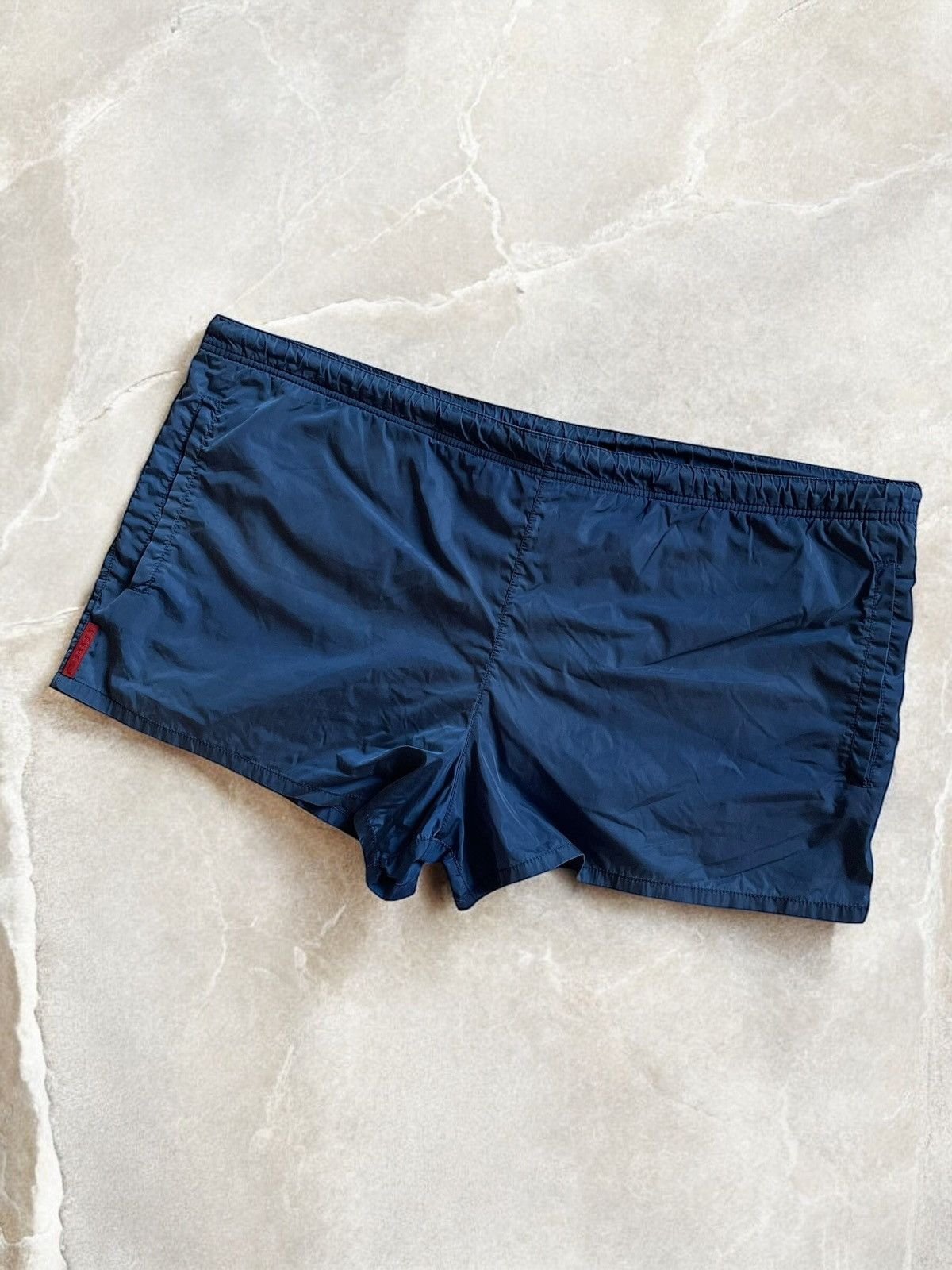 Prada × Vintage PRADA RED TAB NYLON SHORTS Vintage avant Garde y2k Size US 34 / EU 50 - 4 Thumbnail