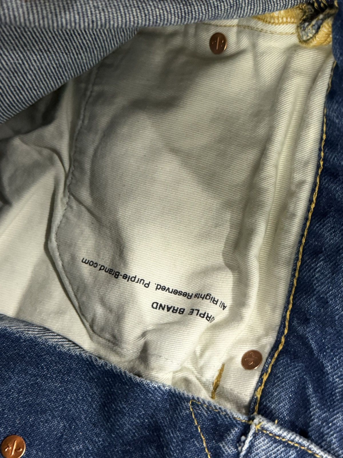 Purple Brand Purple Brand Calcium Powder Distressed Jeans Size US 32 / EU 48 - 4 Thumbnail