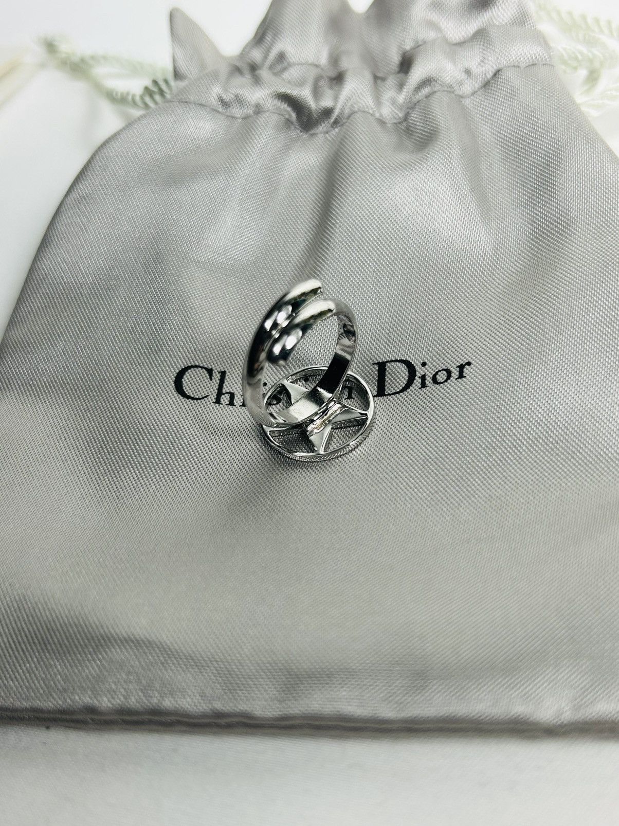 Dior Dior Blue Star Logo Ring One Size Size ONE SIZE - 5 Thumbnail
