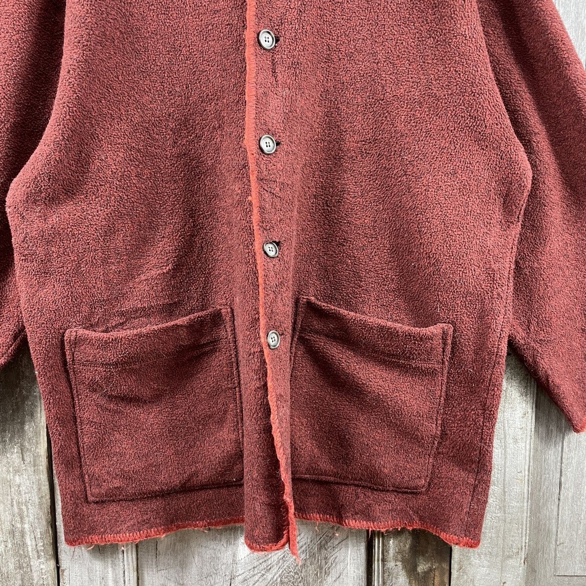 Issey Miyake × Vintage Im Product Issey Miyake Fleece Button Up Size US L / EU 52-54 / 3 - 4 Thumbnail
