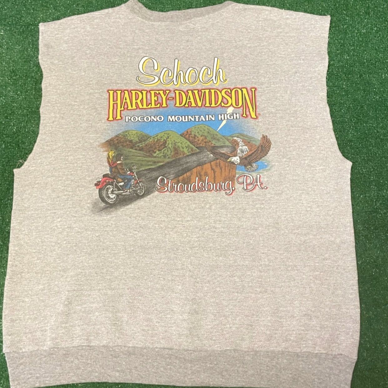 Harley Davidson VINTAGE Harley-Davidson Shirt XL Crewneck Sleeveless Biker 90s 1998 Grunge Y2k PA Trip Size US XL / EU 56 / 4 - 2 Thumbnail