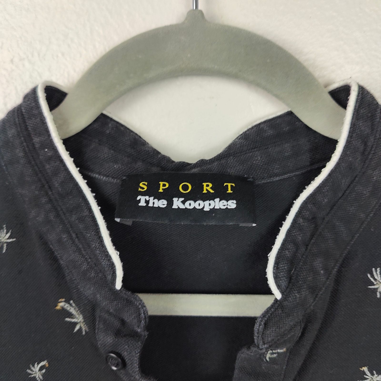 The Kooples The Kooples Sport Mandarin Collar Polo Shirt Medium Black Size US M / EU 48-50 / 2 - 4 Thumbnail