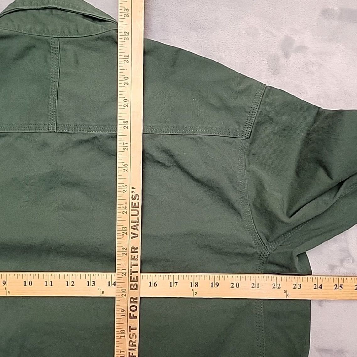 Wrangler VINTAGE Wrangler? No, Original: Wrangler Riggs Workwear Shirt Mens Large Green Solid Heavy Twill Button Down Size US L / EU 52-54 / 3 - 7 Thumbnail