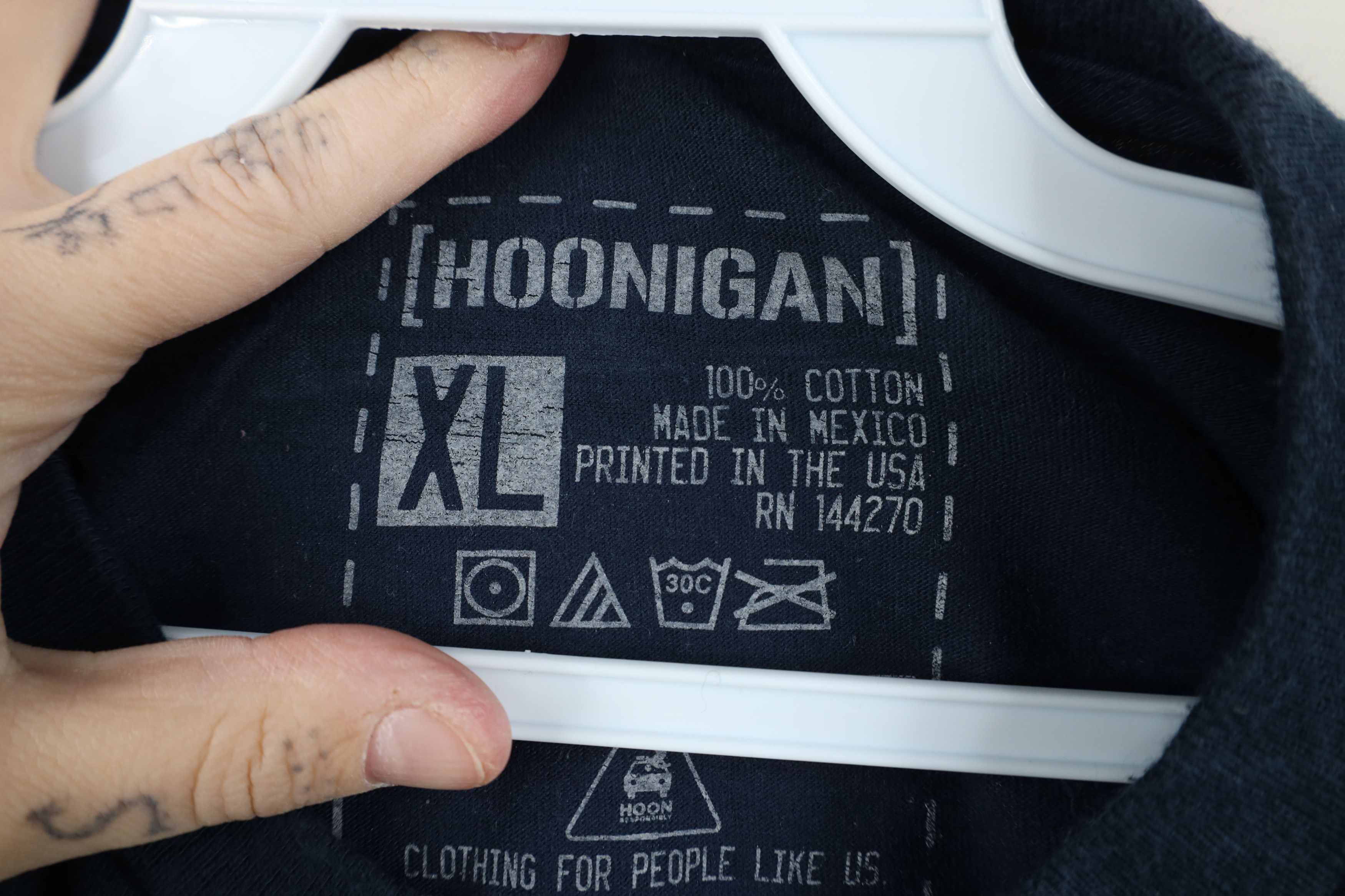 Vintage Hoonigan Industries Spell Ken Block Rally Car Racing T-Shirt Size US XL / EU 56 / 4 - 8 Thumbnail