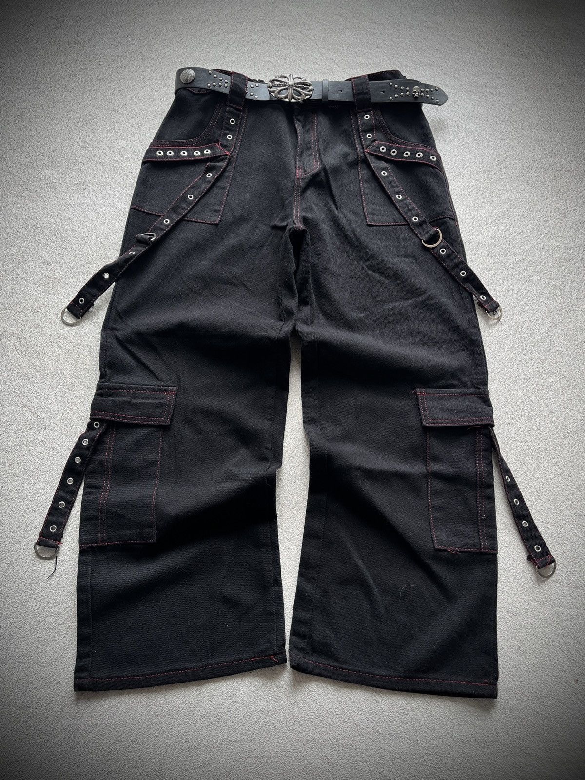 Tripp NYC 2000s Like Trip NYC Bondage Vkei Ghotic Pants Size US 36 / EU 52 - 1 Thumbnail