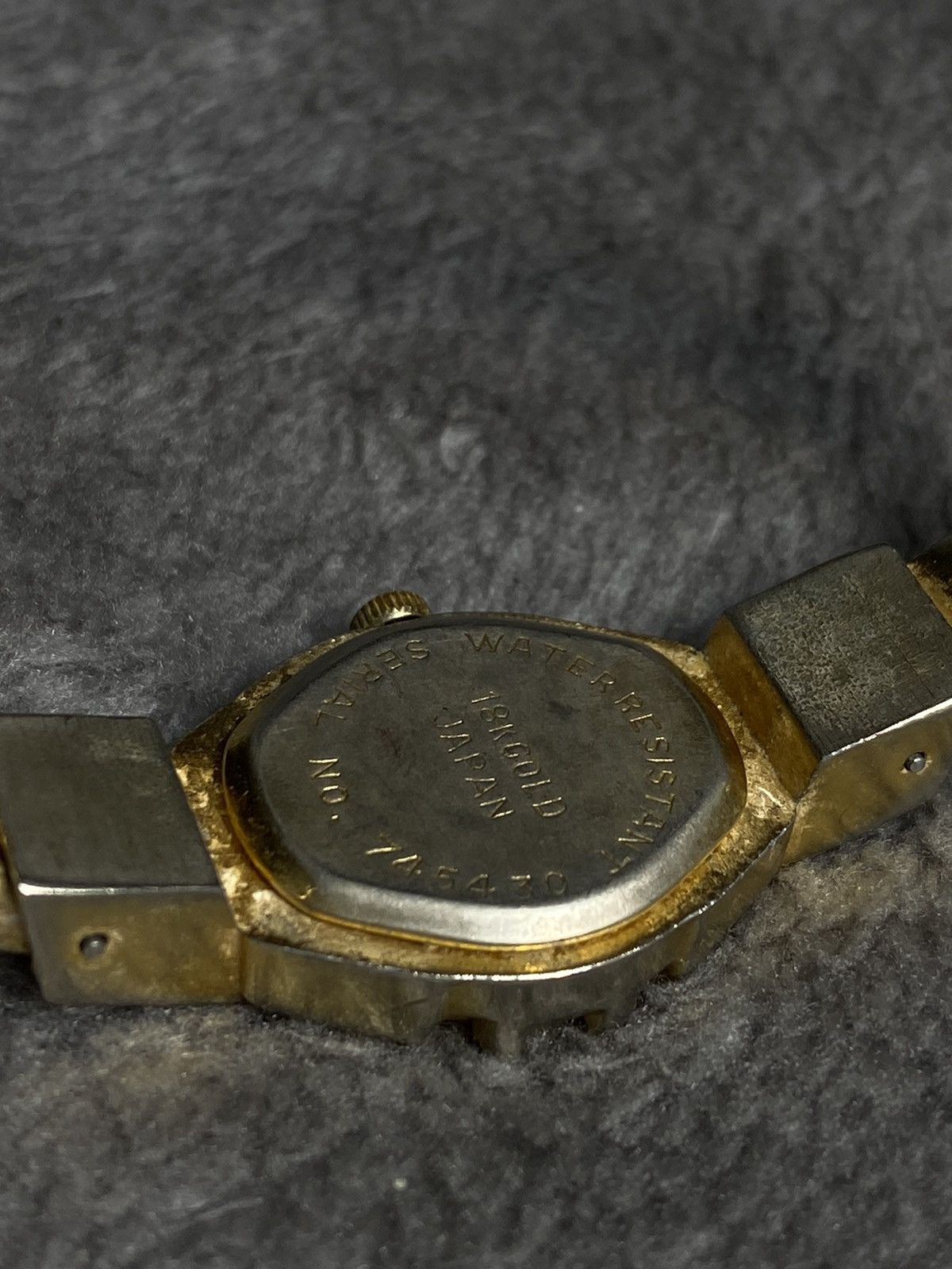 Vintage Vintage Bracelet Watch Gold Tone with Rhinestones Work 100% Size ONE SIZE - 6 Thumbnail