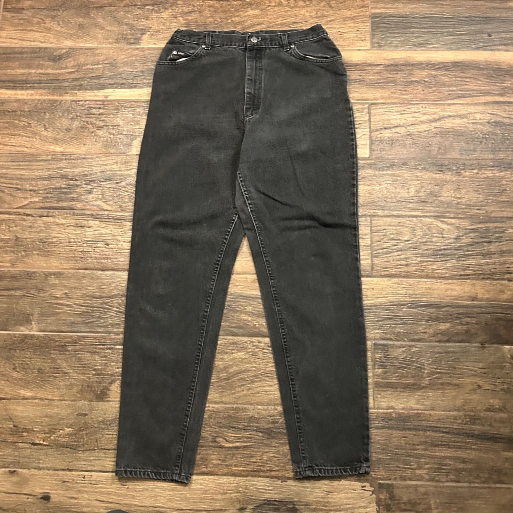 Lee × Vintage Vintage Lee denim black pants Size 30" / US 8 / IT 44 - 1 Thumbnail