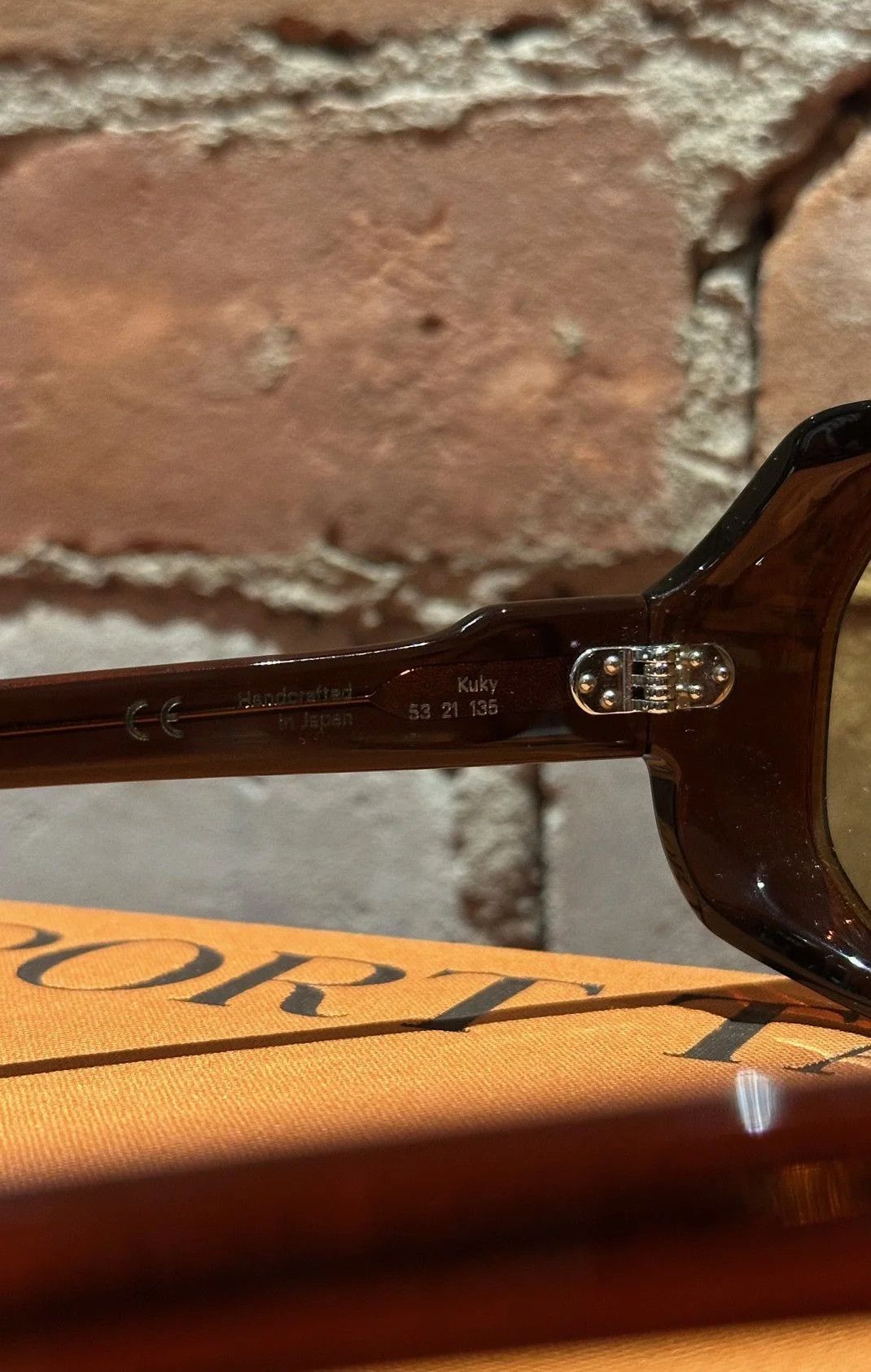 Port Tanger Port Tanger x Vanessa Reid “Kuky” Sunglasses — Bunaa Amber Size ONE SIZE - 6 Thumbnail