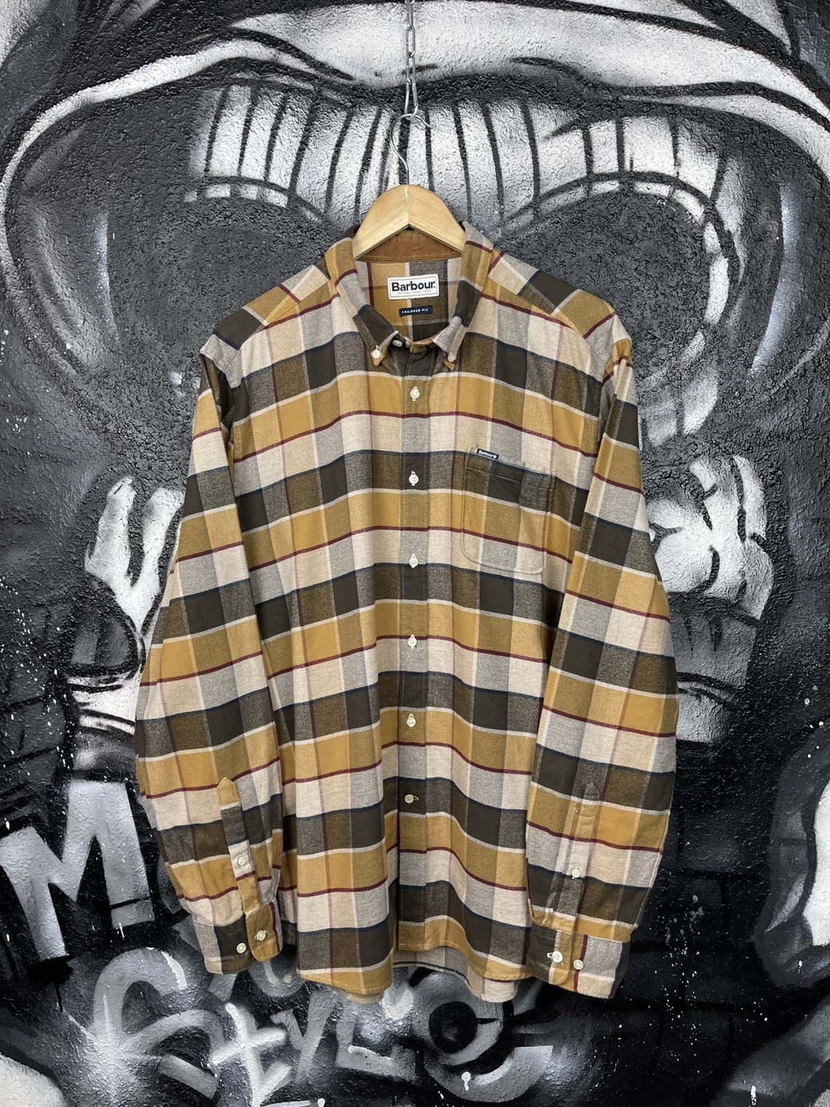 Barbour Barbour Valley Check Flannel Shirt Tailored Fit Men’s SizeXL Size US XL / EU 56 / 4 - 3 Thumbnail