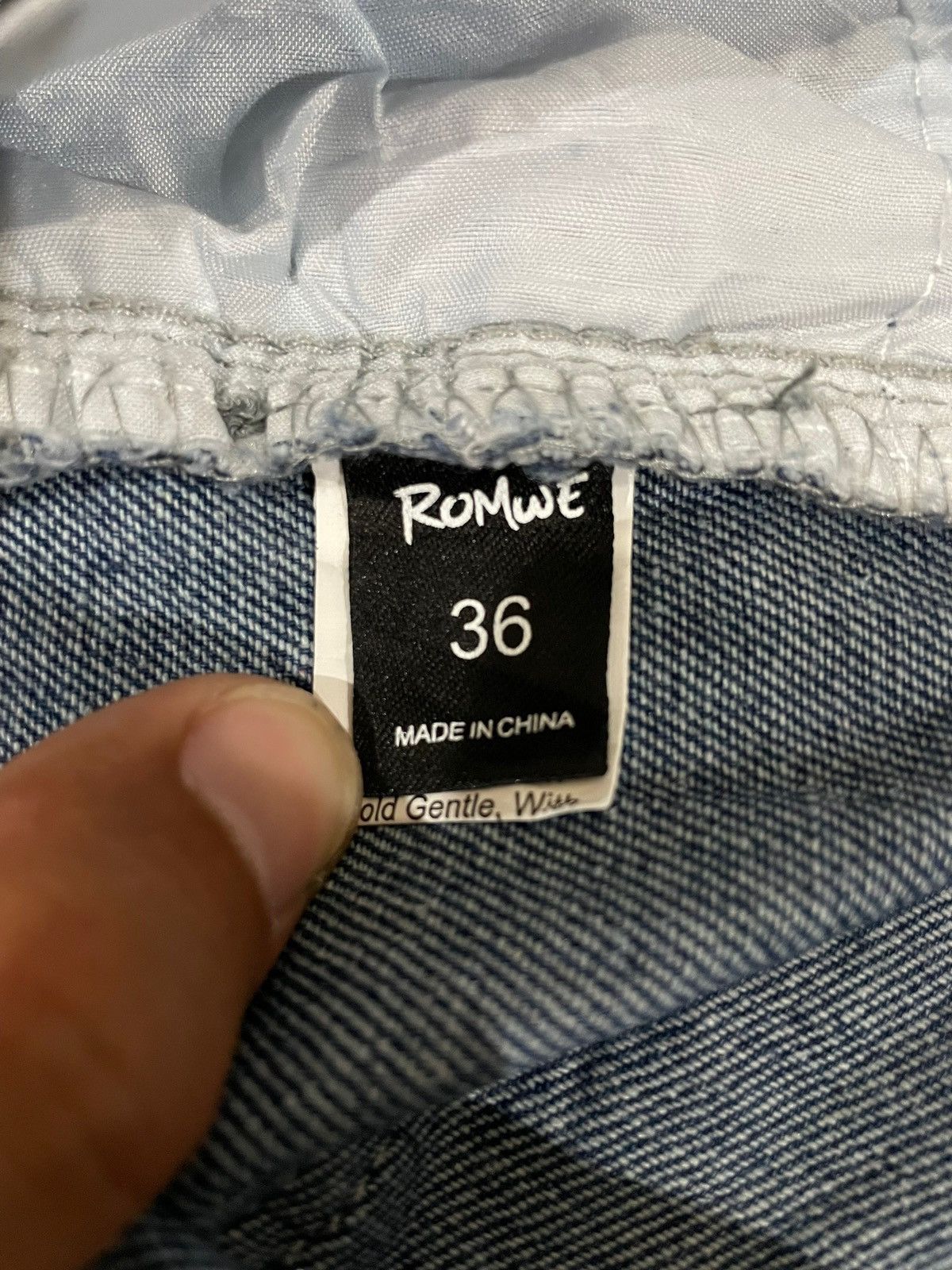 Japanese Brand Japanese Brand Romwe Distressed Denim Jeans Size US 36 / EU 52 - 11 Thumbnail