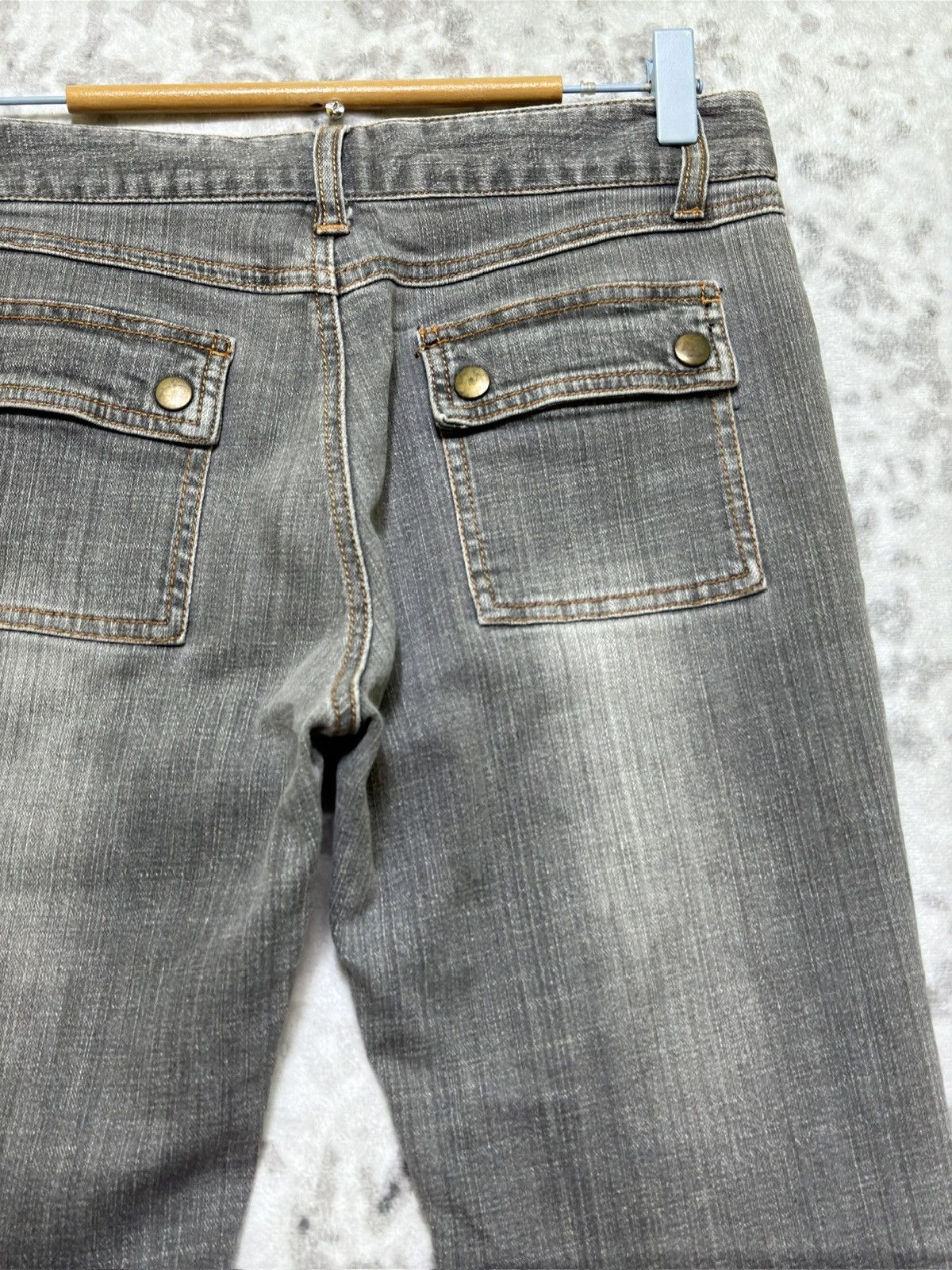 Japanese Brand Flared C.D.S Basic Bush Pant Denim Boot Cut Claw Marks Size US 28 / EU 44 - 10 Thumbnail