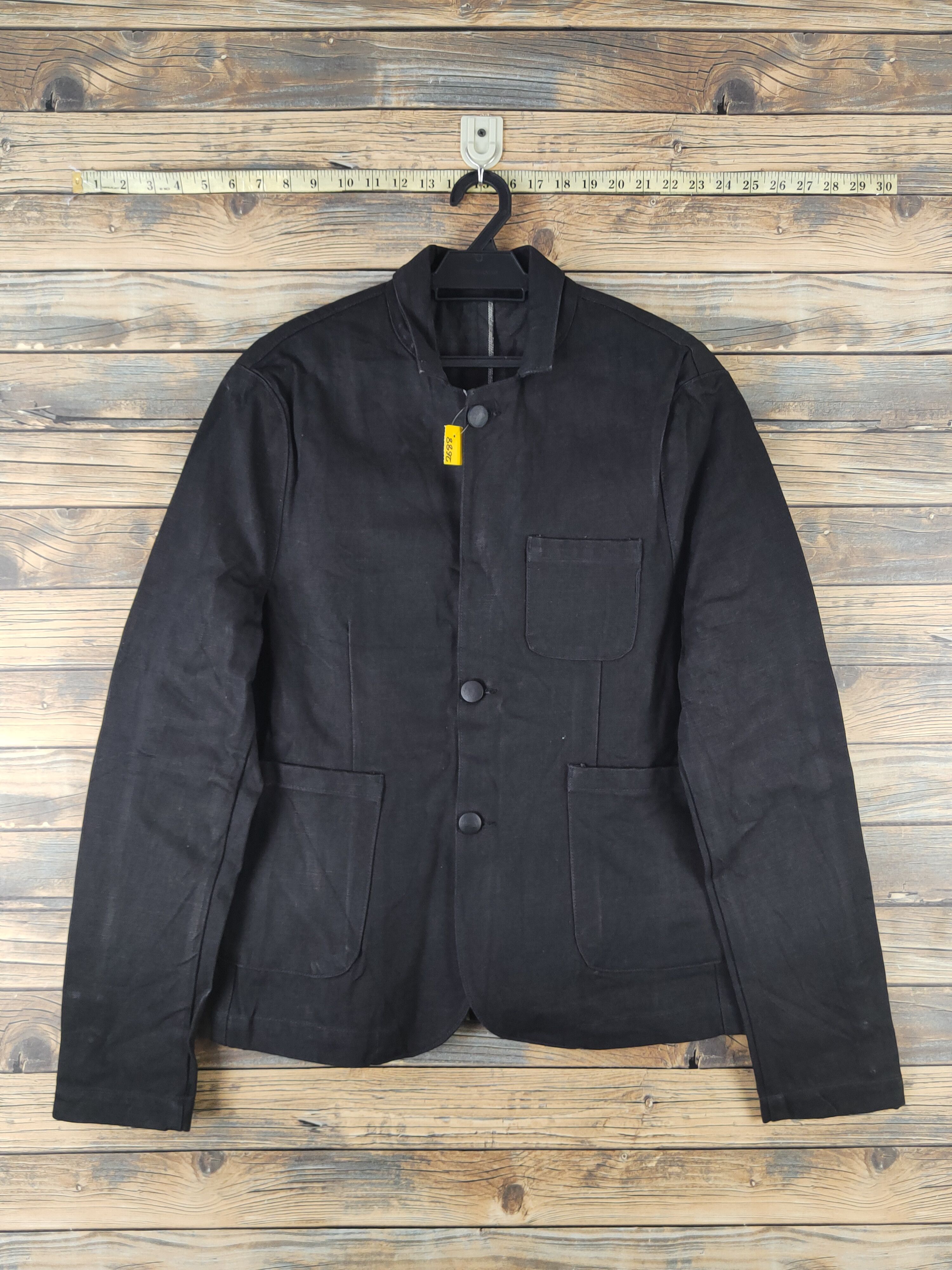 Vintage DL Hopki.rk Black Denim selvedge Jackets #2688 Size US M / EU 48-50 / 2 - 1 Thumbnail