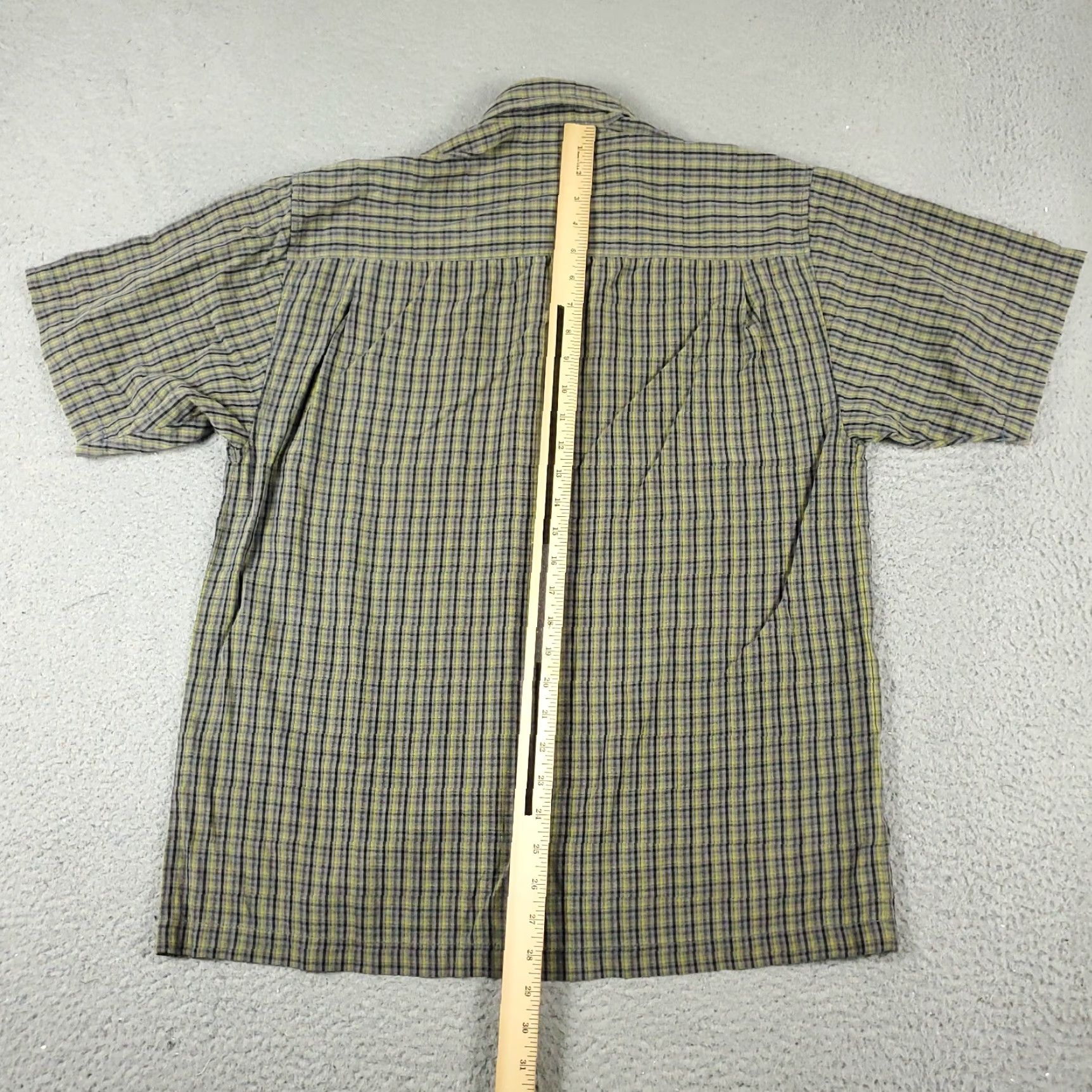 Tommy Bahama Tommy Bahama Shirt Mens Small Gray Lyocell Plaid Short Sleeve Button-Up Size US XXL / EU 58 / 5 - 3 Thumbnail