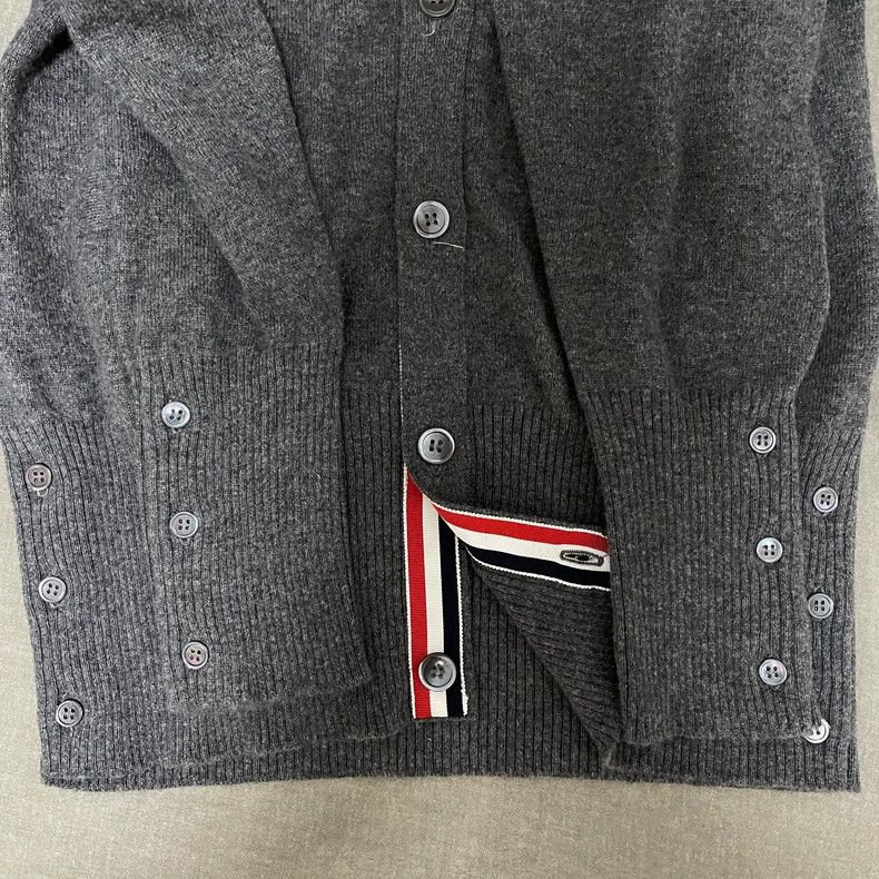 Thom Browne Thom Browne Gray cashmere knit open shirt Size US M / EU 48-50 / 2 - 5 Thumbnail