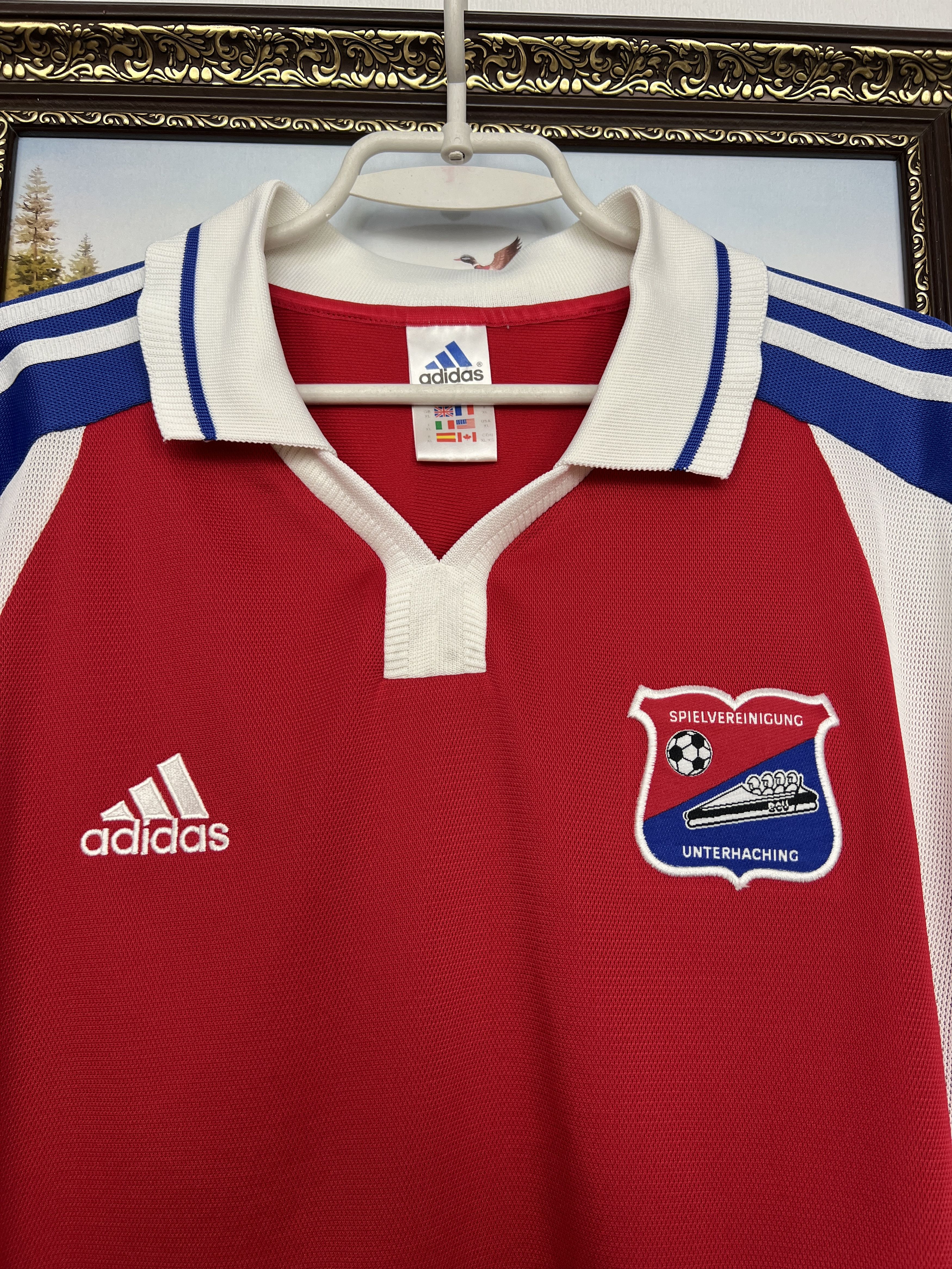 Adidas SpVgg Unterhaching Away football shirt 2000 Soccer Adidas Size US XL / EU 56 / 4 - 3 Thumbnail