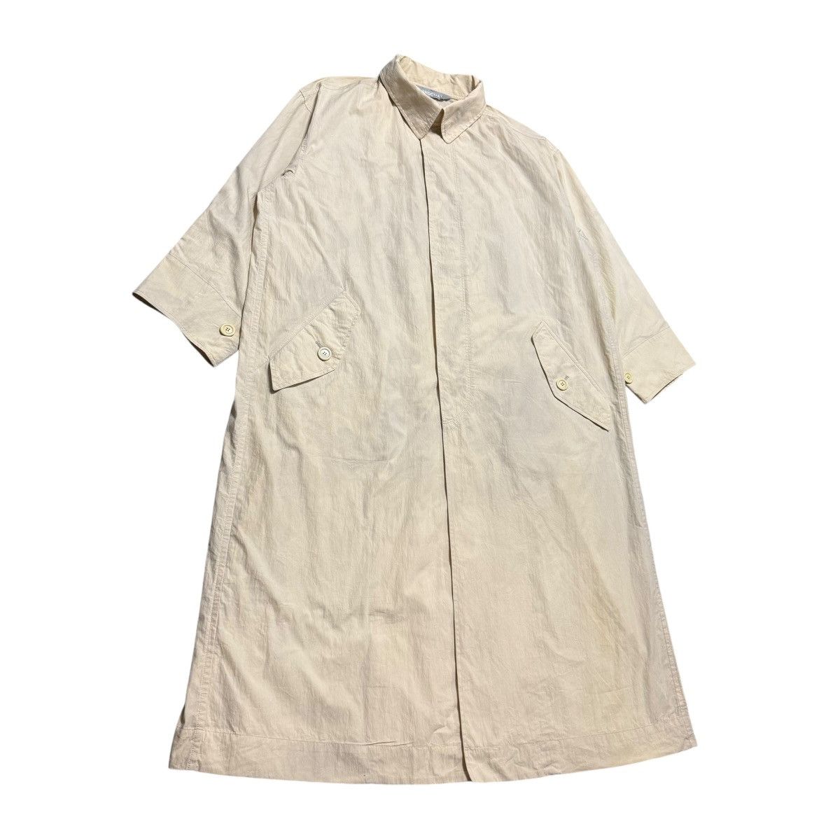 Issey Miyake Vintage Sample Issey Miyake Windcoat Overcoat Size US M / EU 48-50 / 2 - 2 Thumbnail