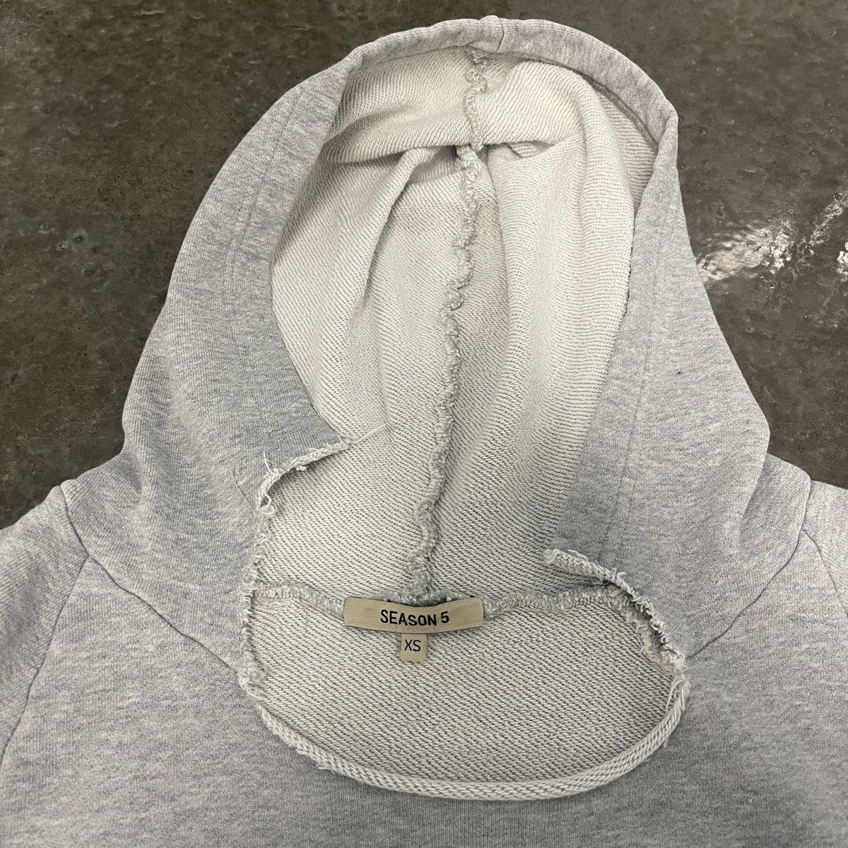 Kanye West Yeezy Season 5 Heather Raglan Hoodie Size US XS / EU 42 / 0 - 3 Thumbnail