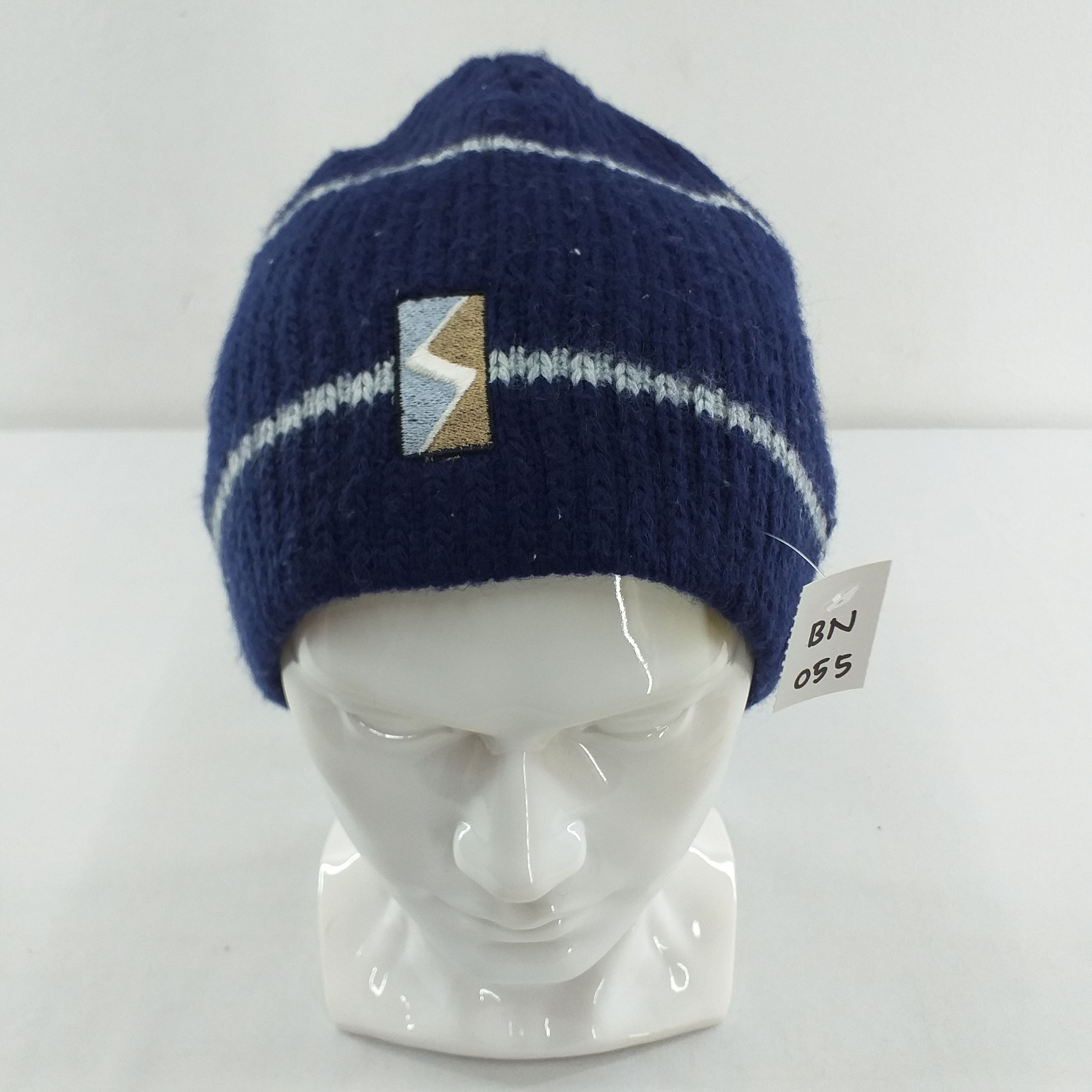 Vintage Two Stripes Snow Cap Hat Beanie -BN055 Size ONE SIZE - 1 Thumbnail