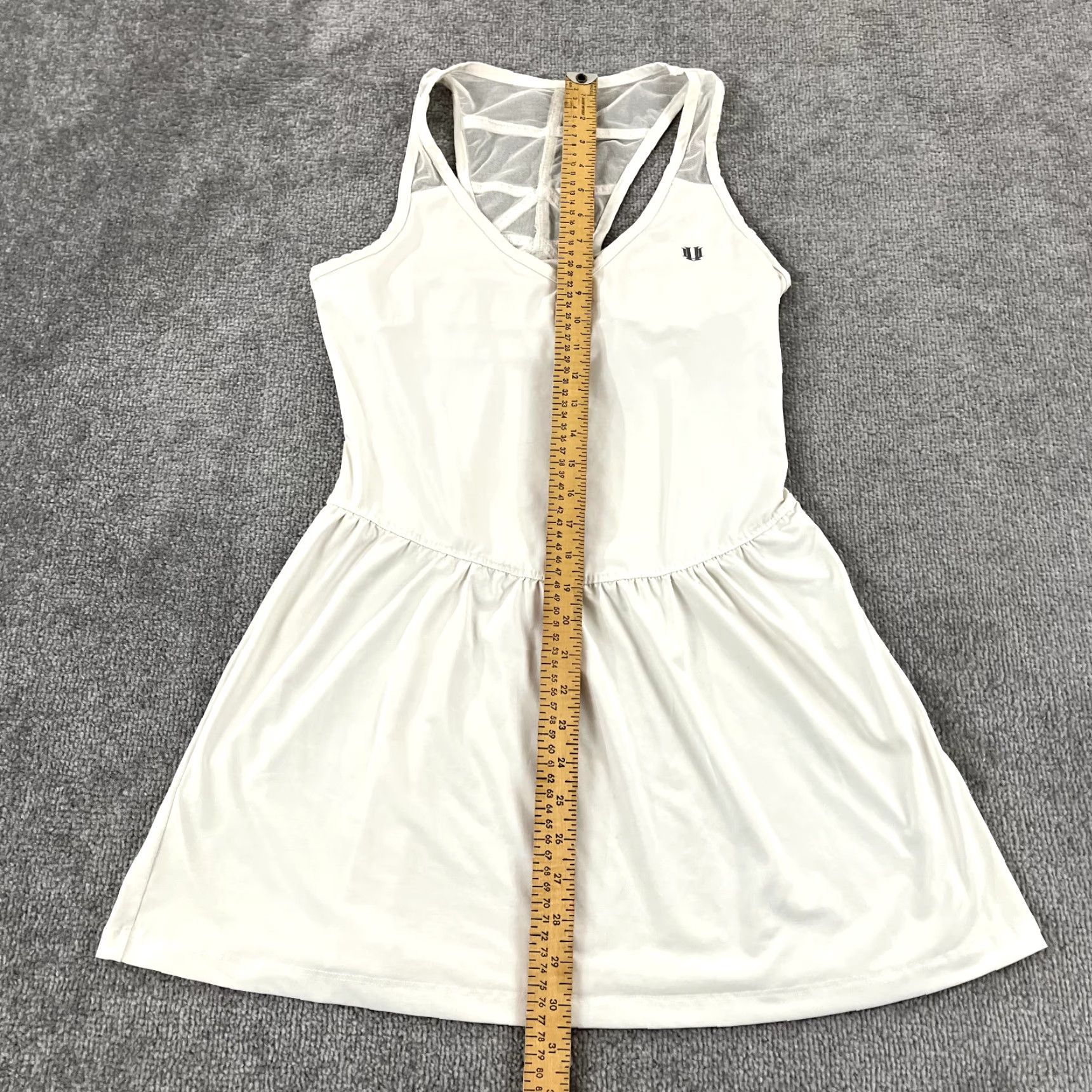 Eleventy VENUS WILLIAMS ELEVEN Top Womens Medium White Tennis Dress Stretch Padded Size M / US 6-8 / IT 42-44 - 5 Thumbnail
