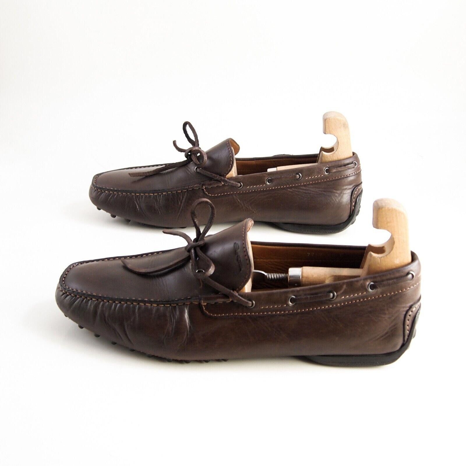 Santoni Santoni Driving Loafers Brown Leather Size EU 43.5 F US 10.5 Size US 10.5 / EU 43-44 - 2 Thumbnail