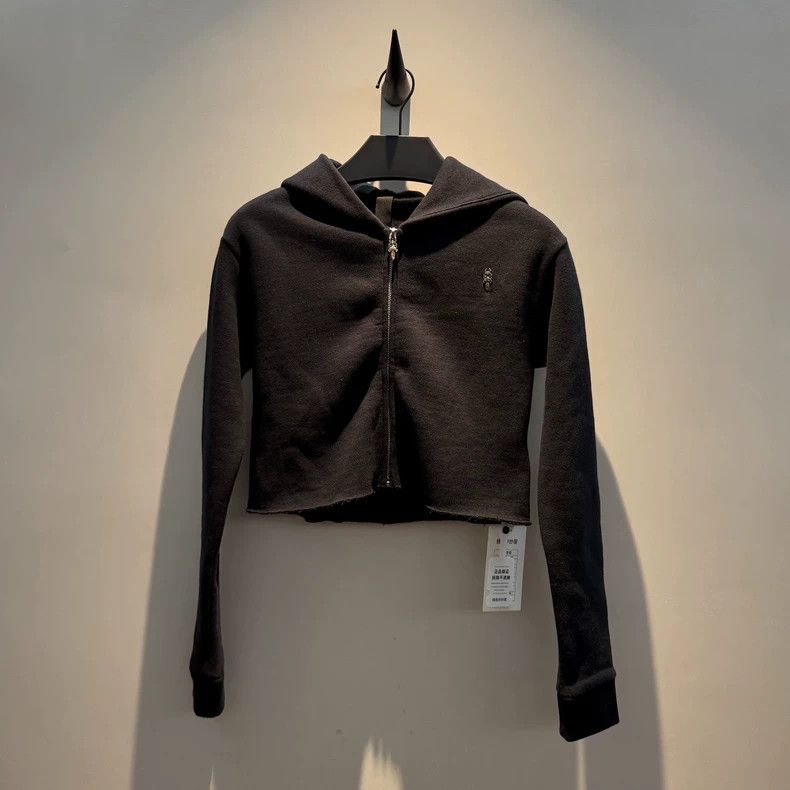 Chrome Hearts Chrome Hearts Black Chest Sword Back Thirty Zipper Hoodie Size S / US 4 / IT 40 - 1 Thumbnail