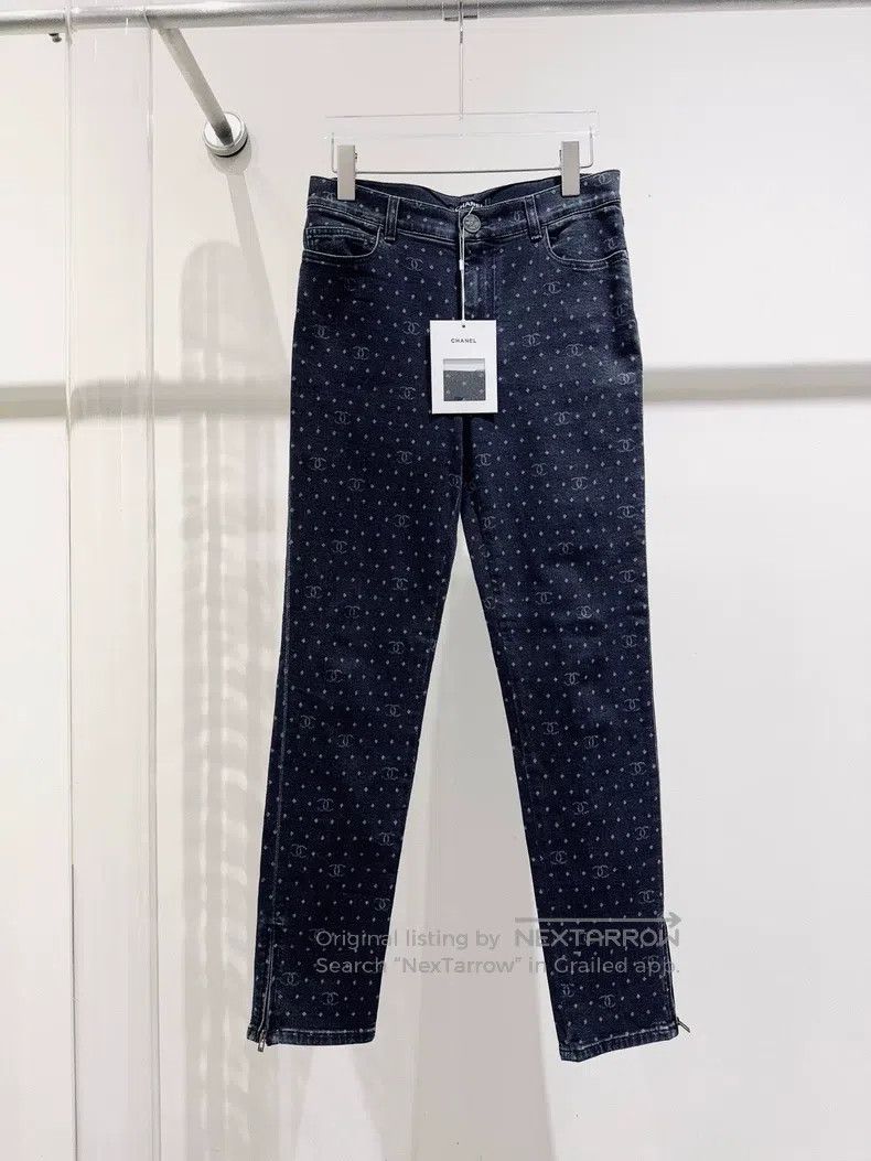 Chanel Chanel 23P full print double c jeans Size 25" / US 0 / IT 36 - 1 Thumbnail