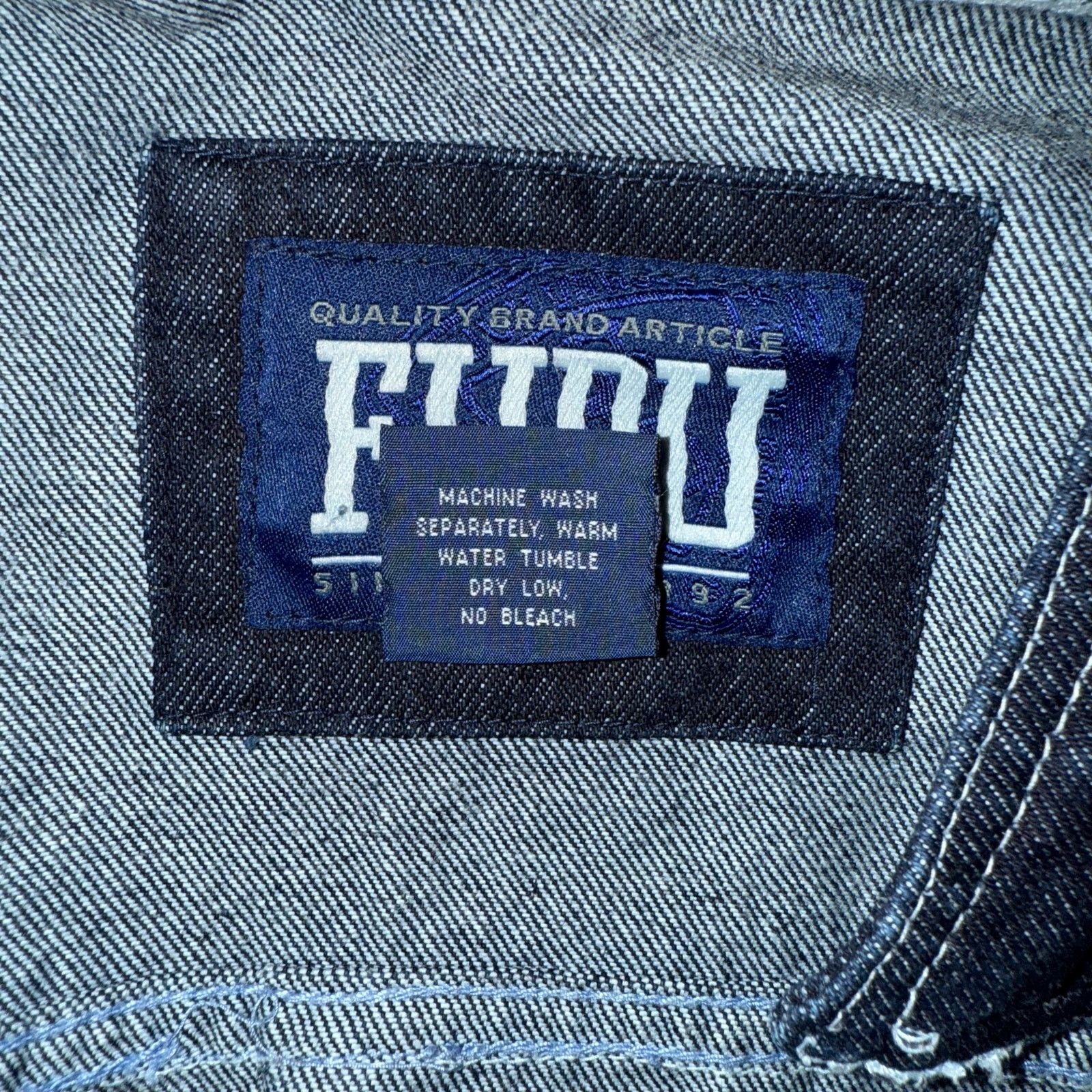 Fubu Fubu Vintage 1990’s Men’s Blue Denim Trucker Jean Jacket XL Size US XL / EU 56 / 4 - 14 Thumbnail