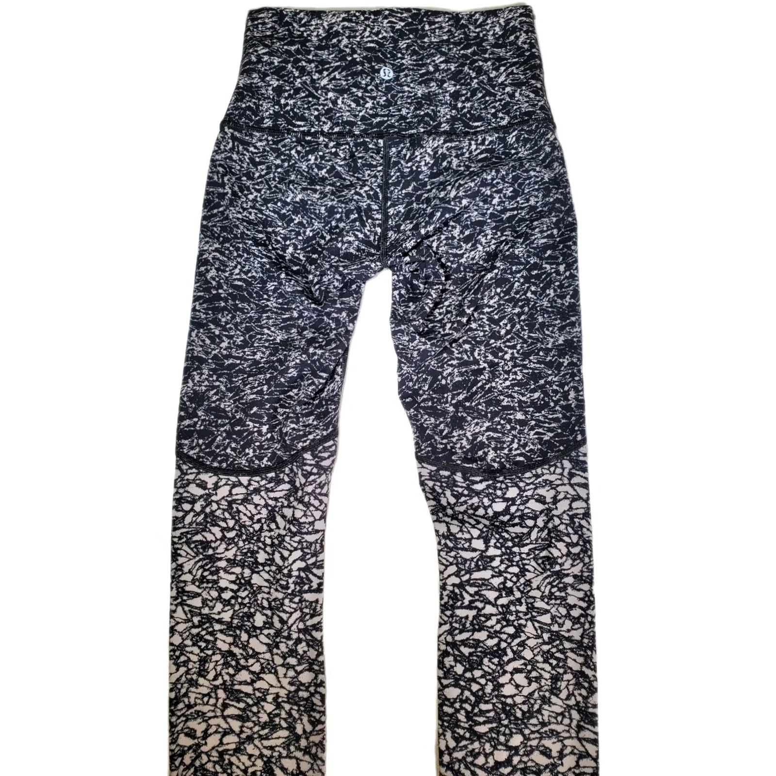 Lululemon Lululemon Compression Womens 6 ice breaker white black Wunder Under Pant Rise Block Women Size 28" / US 6 / IT 42 - 6 Thumbnail