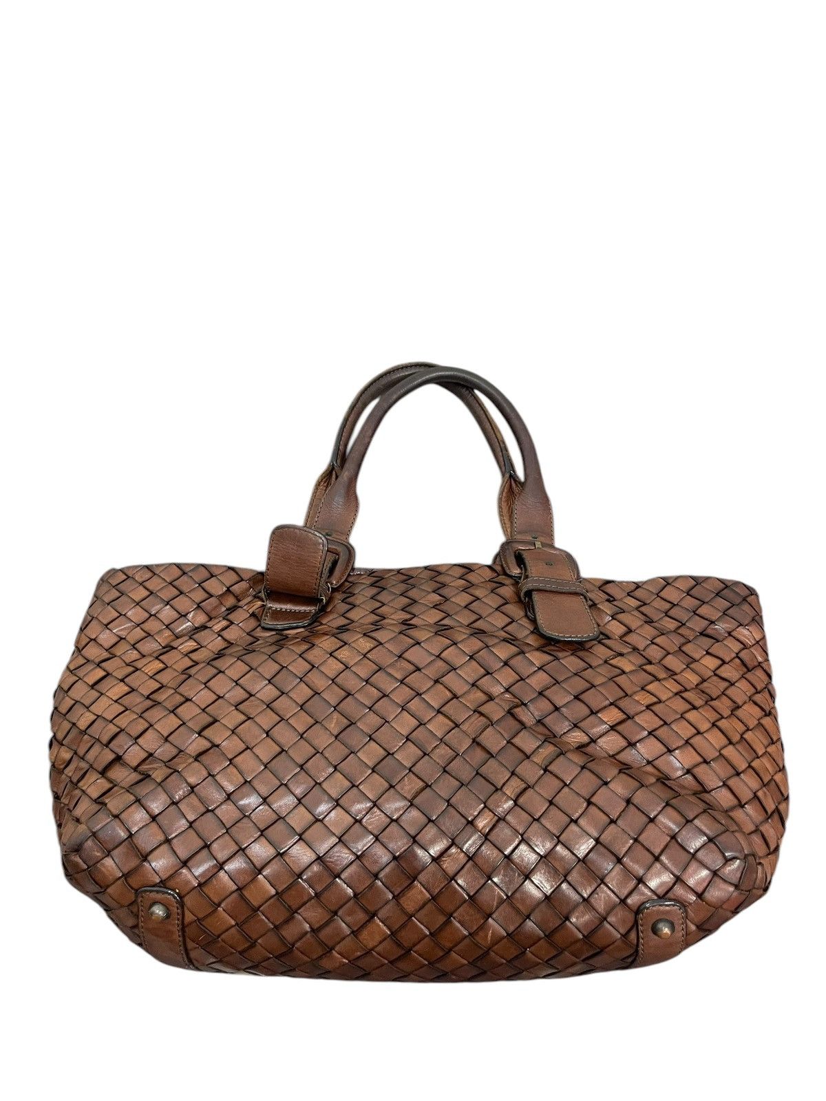Genuine Leather Full Leather Patina Woven Sazaby Japan Tote Bag 1🟩6 Size ONE SIZE - 14 Thumbnail