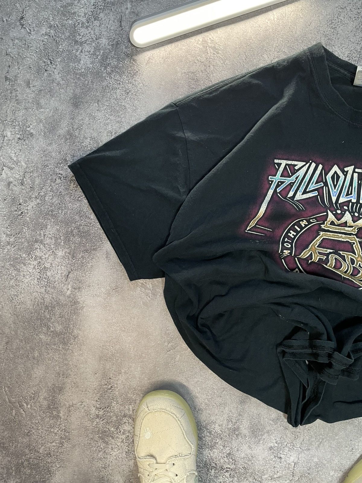 Band Tees Fall Out Boy RARE Saved Latin Tee VNTG 2000s Pop Punk Emo Size US XXL / EU 58 / 5 - 3 Thumbnail