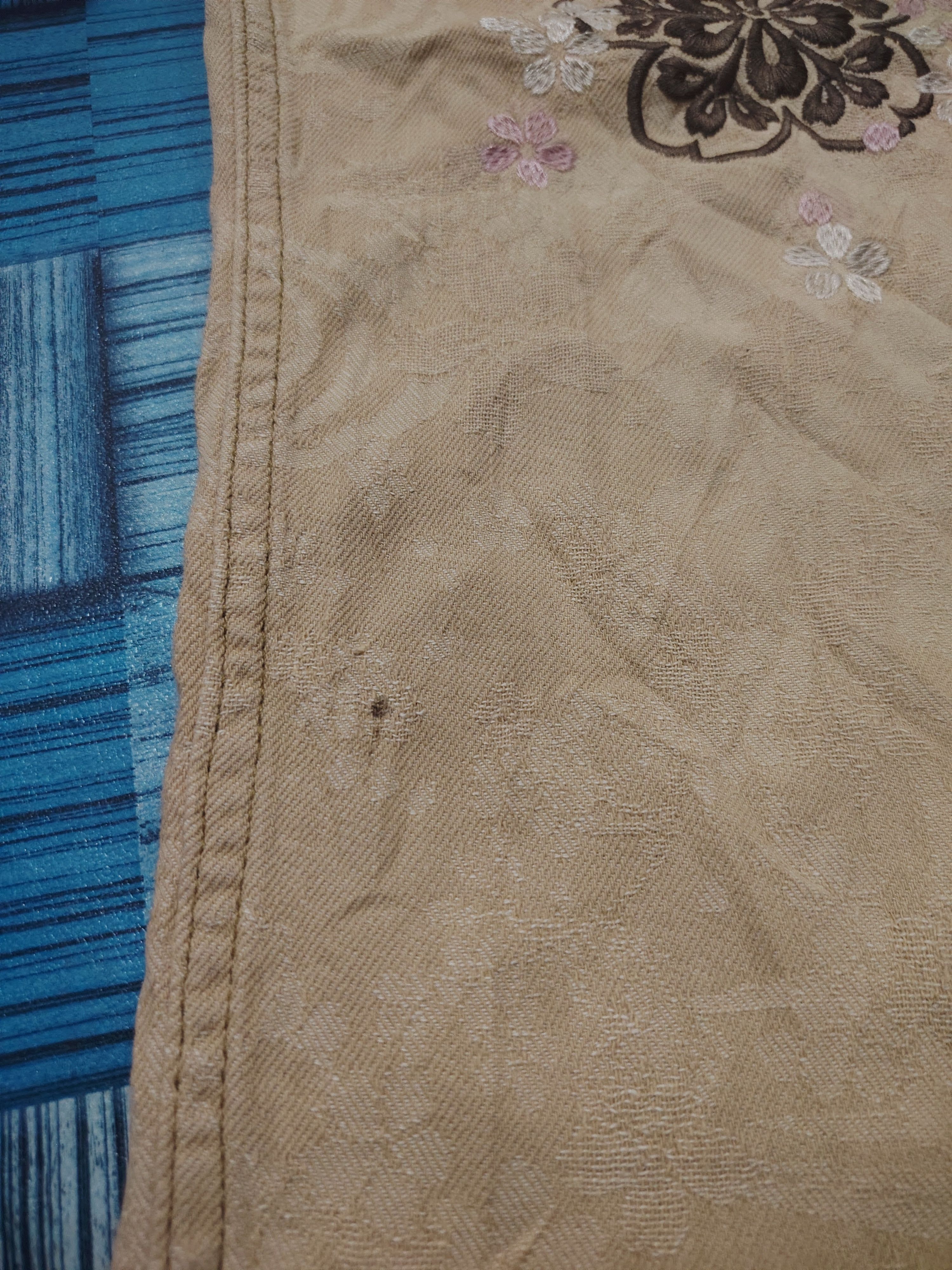 Karakuri Tamashii Rare Full Embroidered Japanese Sakura Flowers Jeans Size US 32 / EU 48 - 6 Thumbnail