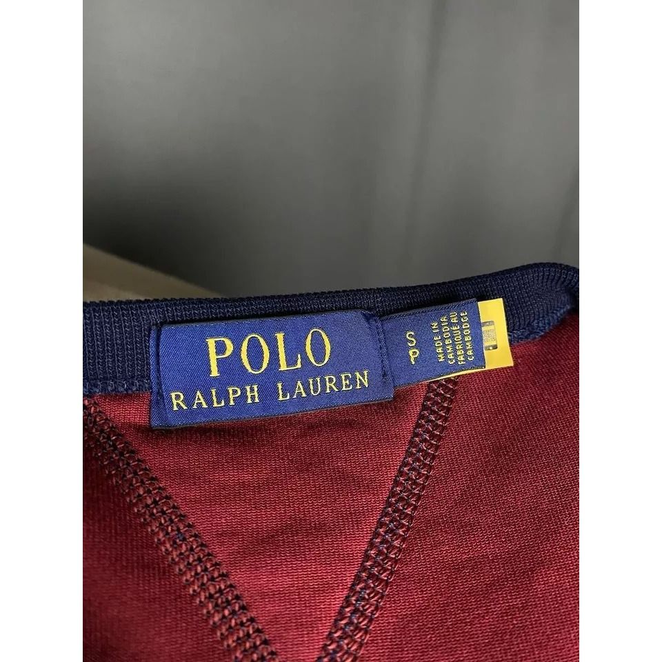 Polo Ralph Lauren Polo Ralph Lauren Big Logo Men's Red Crewneck Sweater Size S Size US S / EU 44-46 / 1 - 8 Thumbnail