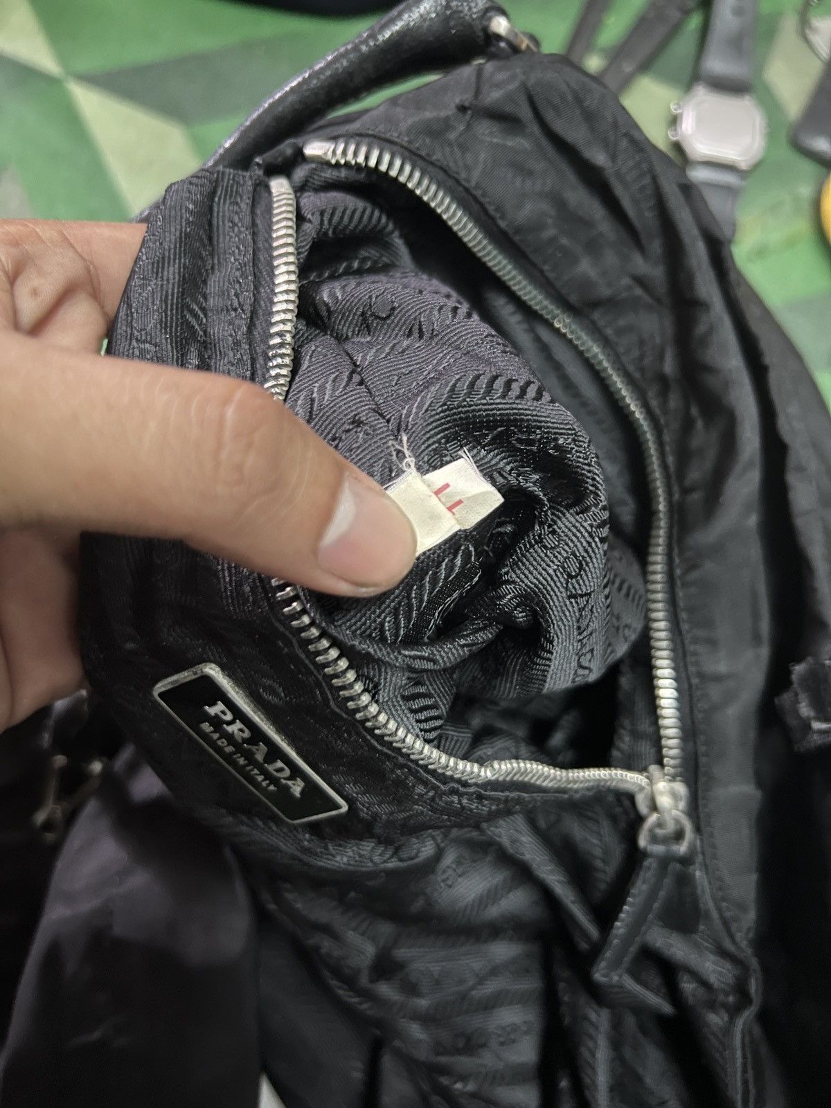 Prada Prada Black Vintage Hand Bag Size ONE SIZE - 6 Thumbnail