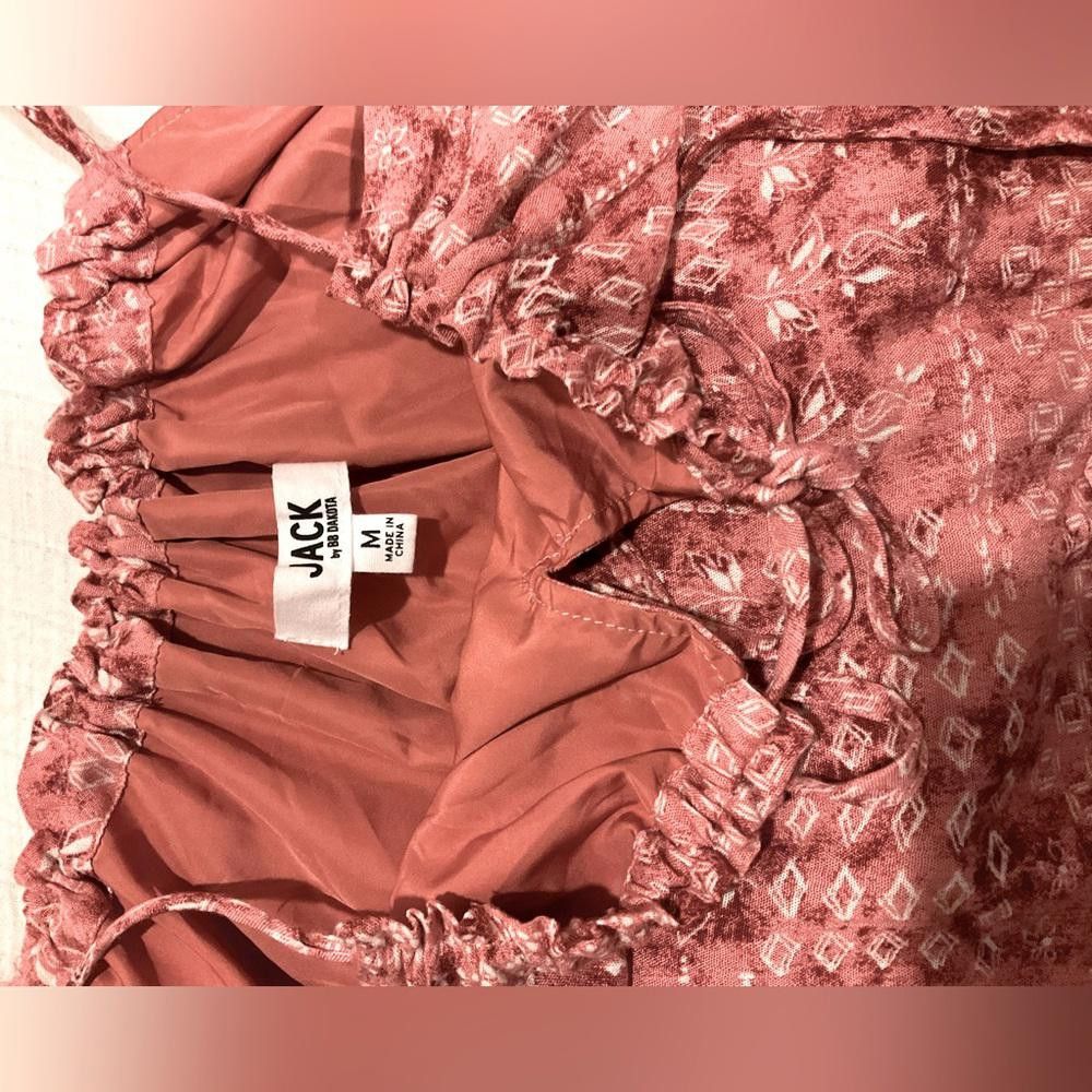 Designer Jack BB Dakota Pink Floral Print Spaghetti Strap Dress Size M / US 6-8 / IT 42-44 - 3 Thumbnail