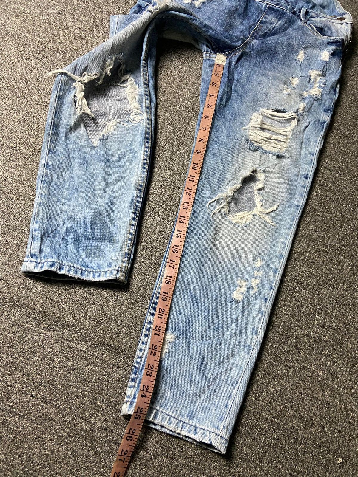 Zara ZARA Overalls Denim Ripped Jeans (141) Size US 31 - 2 Thumbnail