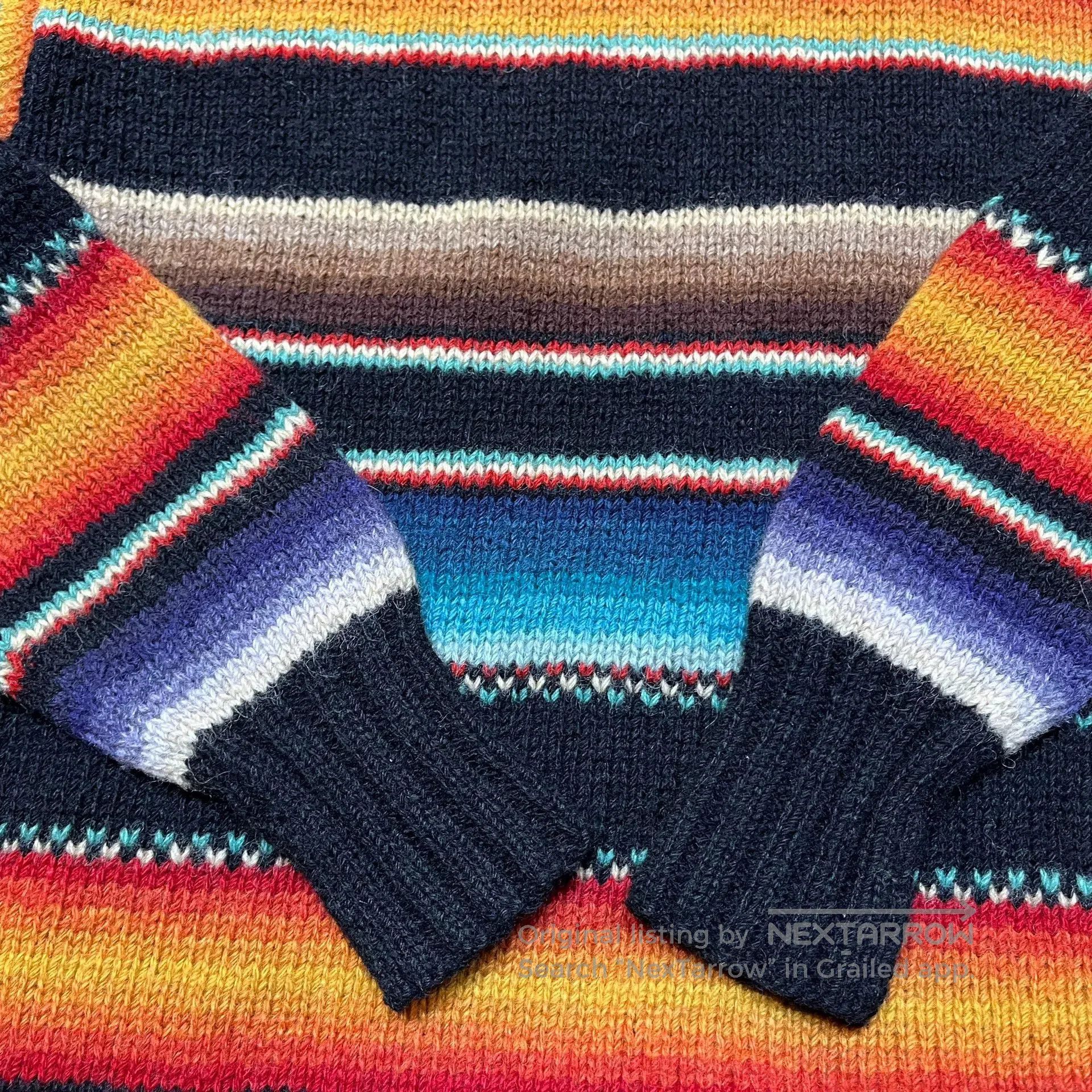 RRL Ralph Lauren Vintage Rainbow Turtleneck Sweater. Size US M / EU 48-50 / 2 - 6 Thumbnail