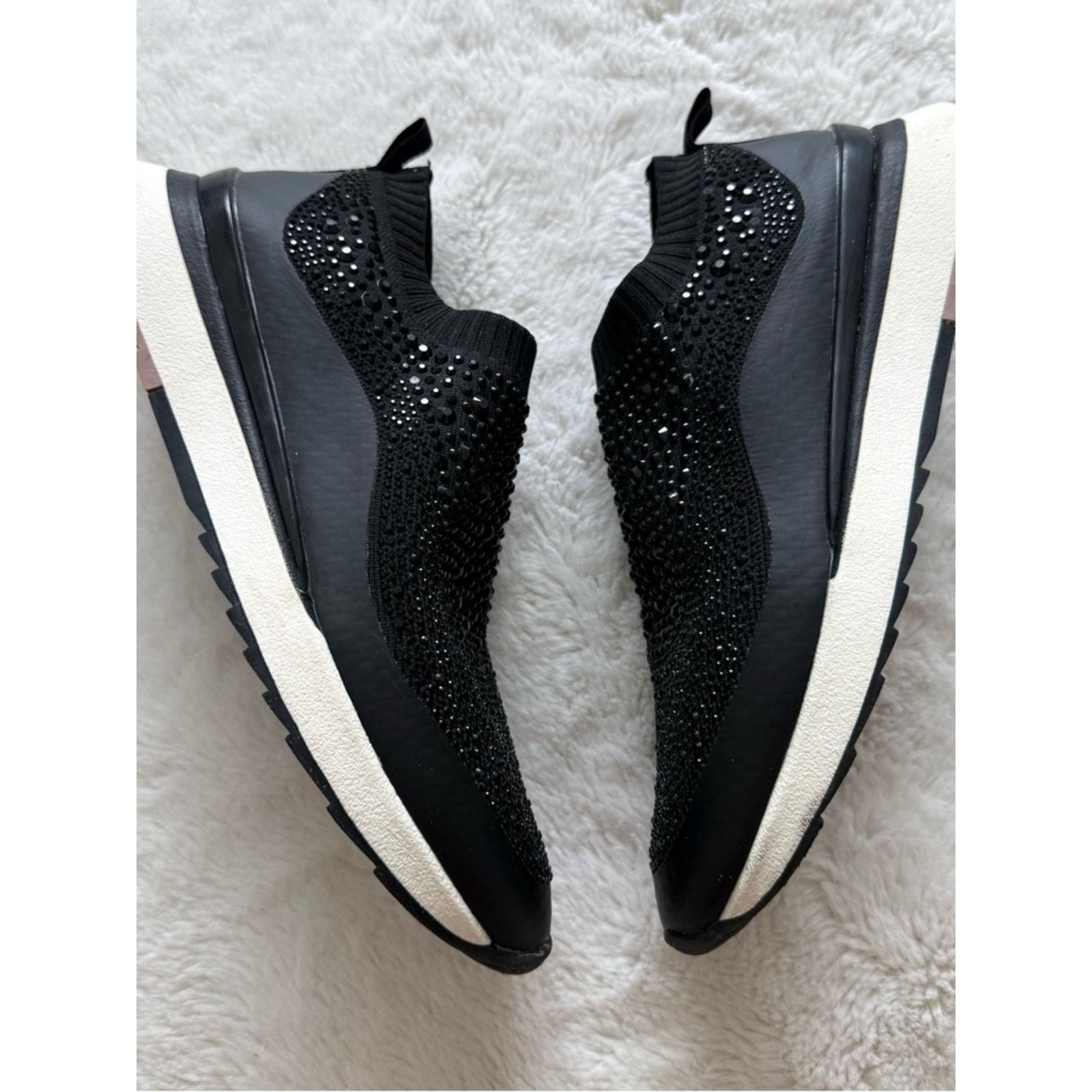 Zara Zara women cloth sneakers with crystals size 39 EU Size US 9 / IT 39 - 1 Thumbnail