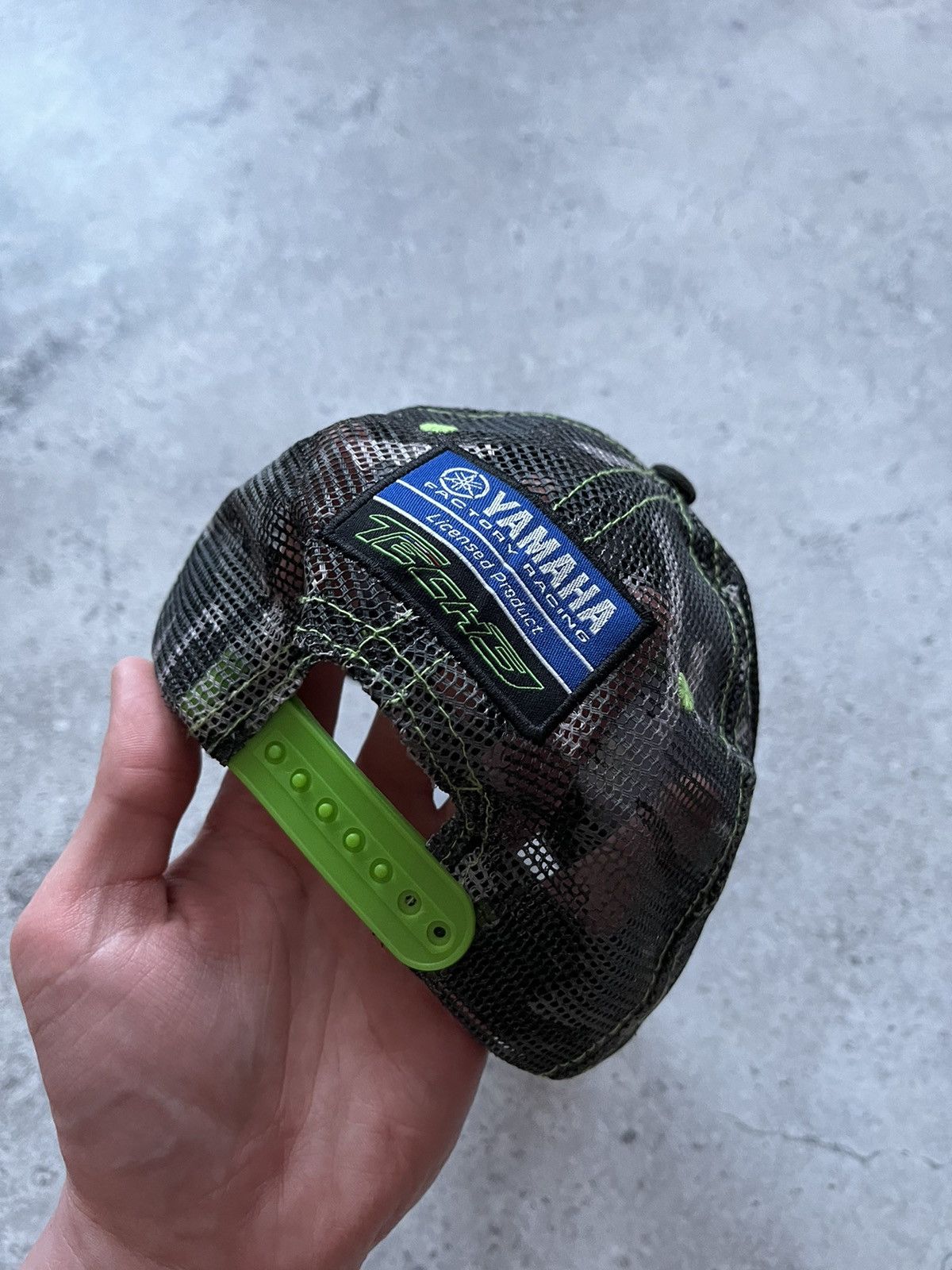 NASCAR × Yamaha Yamaha Tech3 Racing F1 Black Camo Mesh Cap Y2K Nascar Rare Size ONE SIZE - 4 Thumbnail