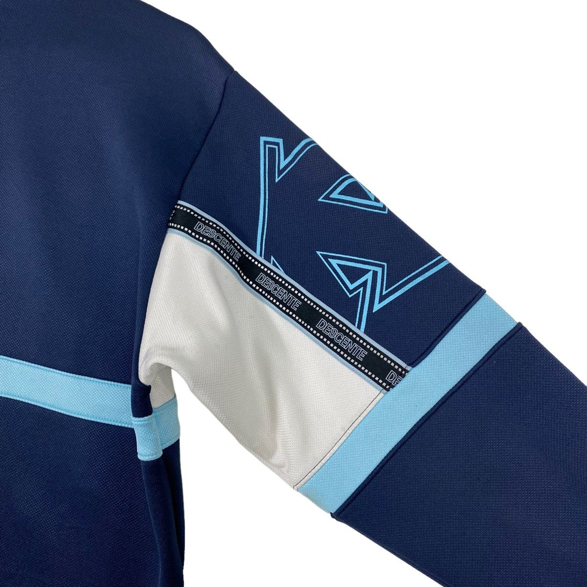 Descente × Japanese Brand 💥90s DESCENTE SPORT TRACK TOP ZIPER JACKET Size US L / EU 52-54 / 3 - 9 Thumbnail