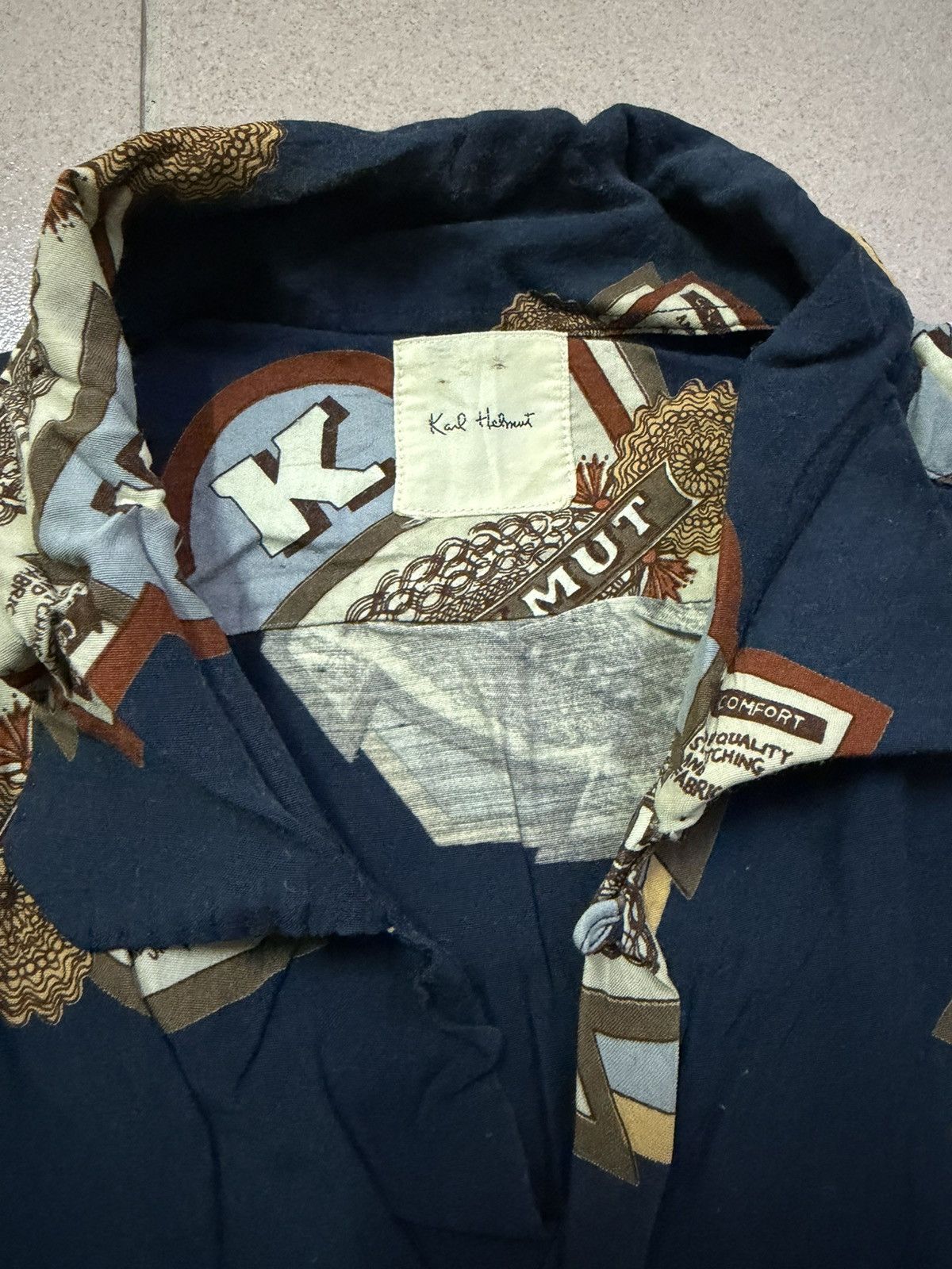 Karl Helmut VINTAGE KARL HELMUT FULL PRINTED BUTTON UP SHIRT Size US M / EU 48-50 / 2 - 2 Thumbnail