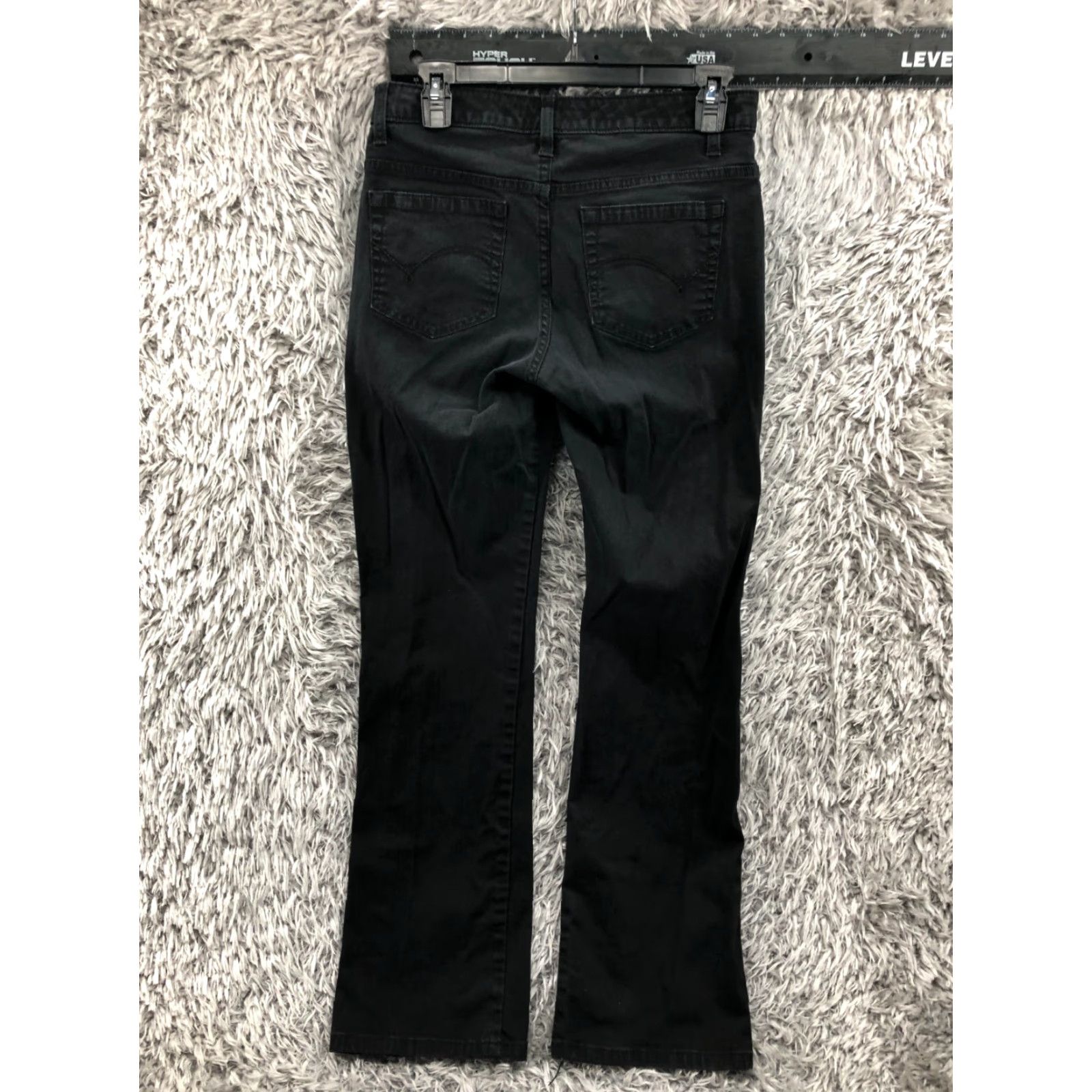 Lee Lee Jeans Straight Womens Size 4 Dark Wash Black Size 27" / US 4 / IT 40 - 5 Thumbnail
