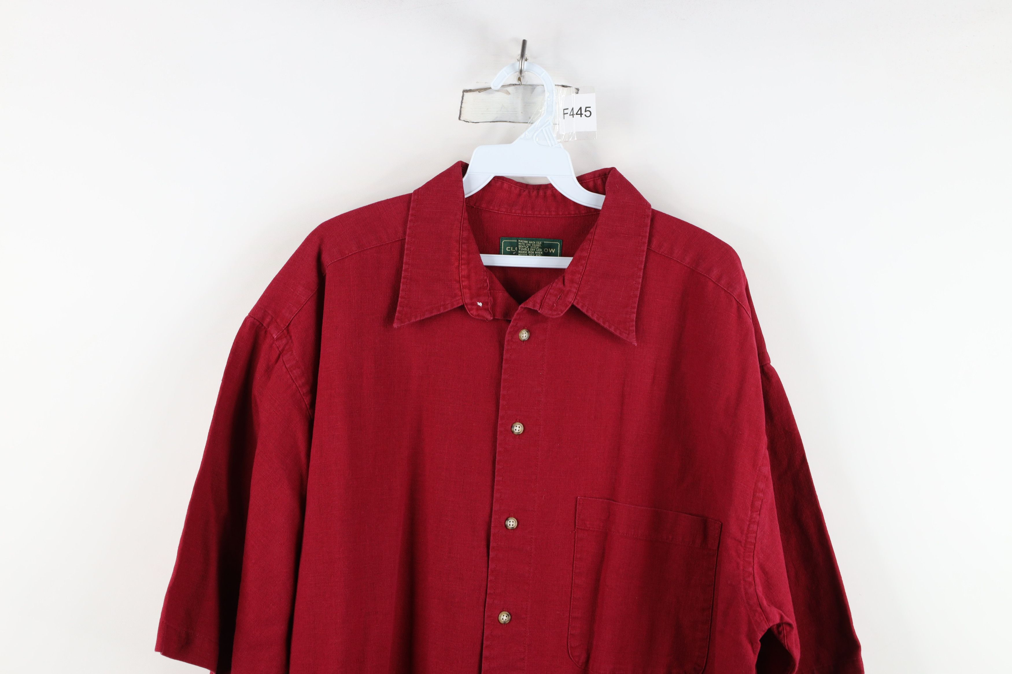 Vintage Vintage 90s Streetwear Linen Blend Collared Button Shirt Size US XL / EU 56 / 4 - 2 Thumbnail