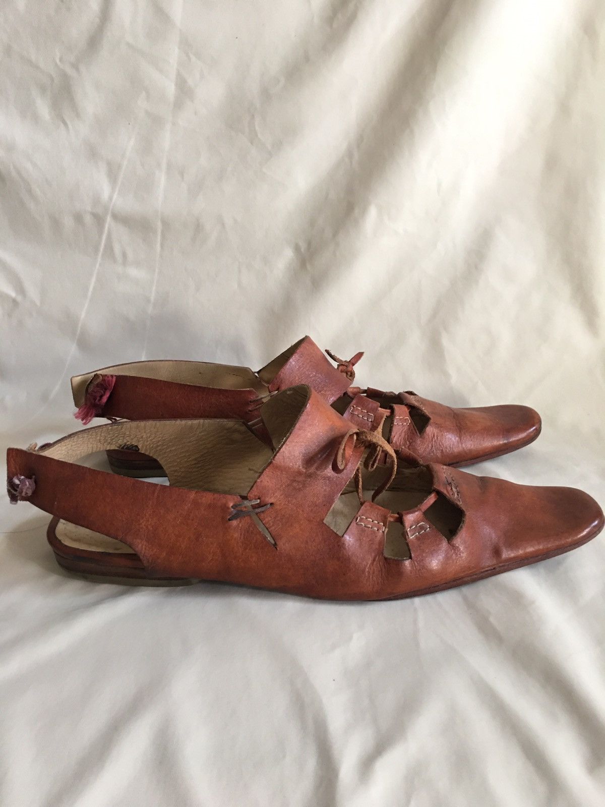 Marithe + Francois Girbaud Marithe Francois Girbaud Vintage Brown Leather Mules Shoes Size US 8 / IT 38 - 3 Thumbnail