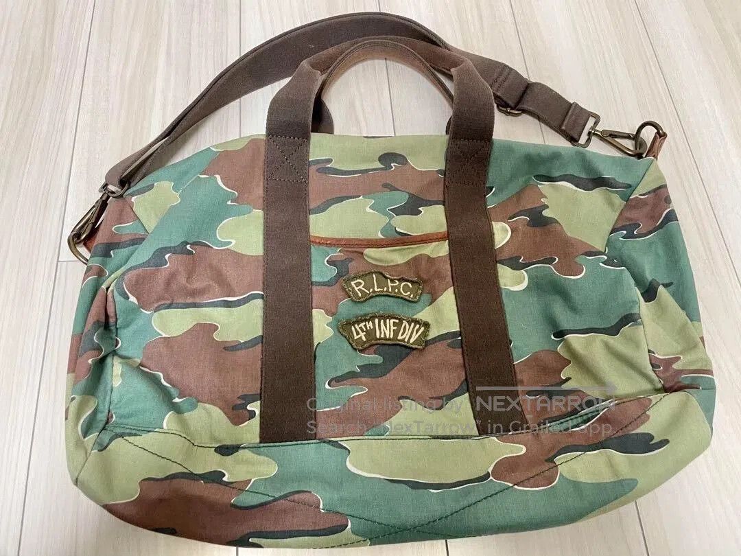 RRL Ralph Lauren Ralph Lauren Camouflage Boston Bag. Size ONE SIZE - 2 Thumbnail