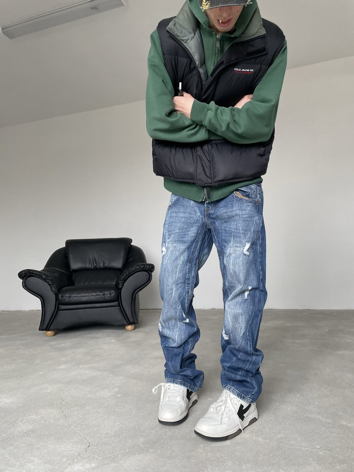 Japanese Brand × Vintage Vintage Southern jeans distressed denim baggy Size US 32 / EU 48 - 1 Thumbnail