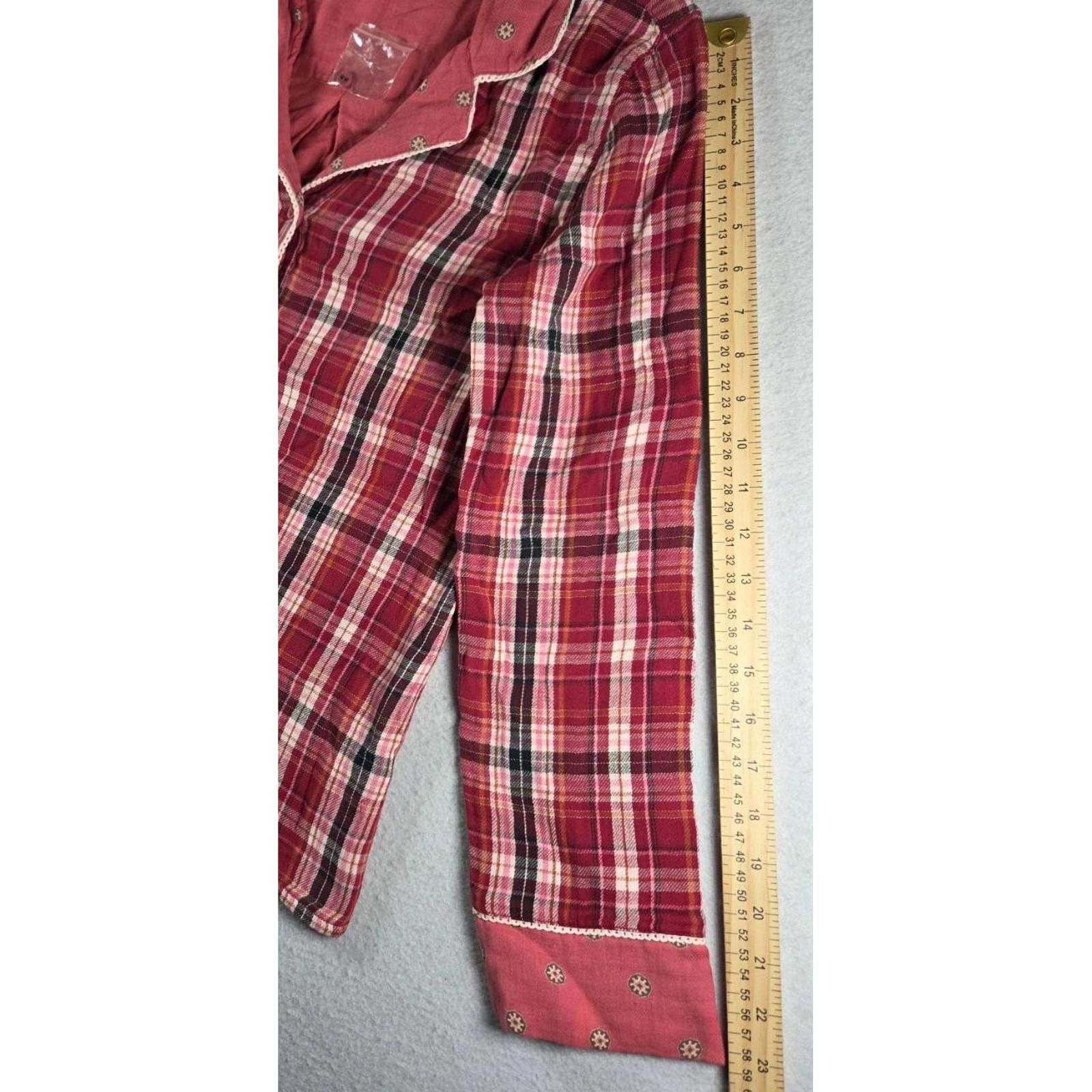 Sundae School Sundance Women's Button Up Top Small Red Plaid Flannel Size S / US 4 / IT 40 - 10 Thumbnail