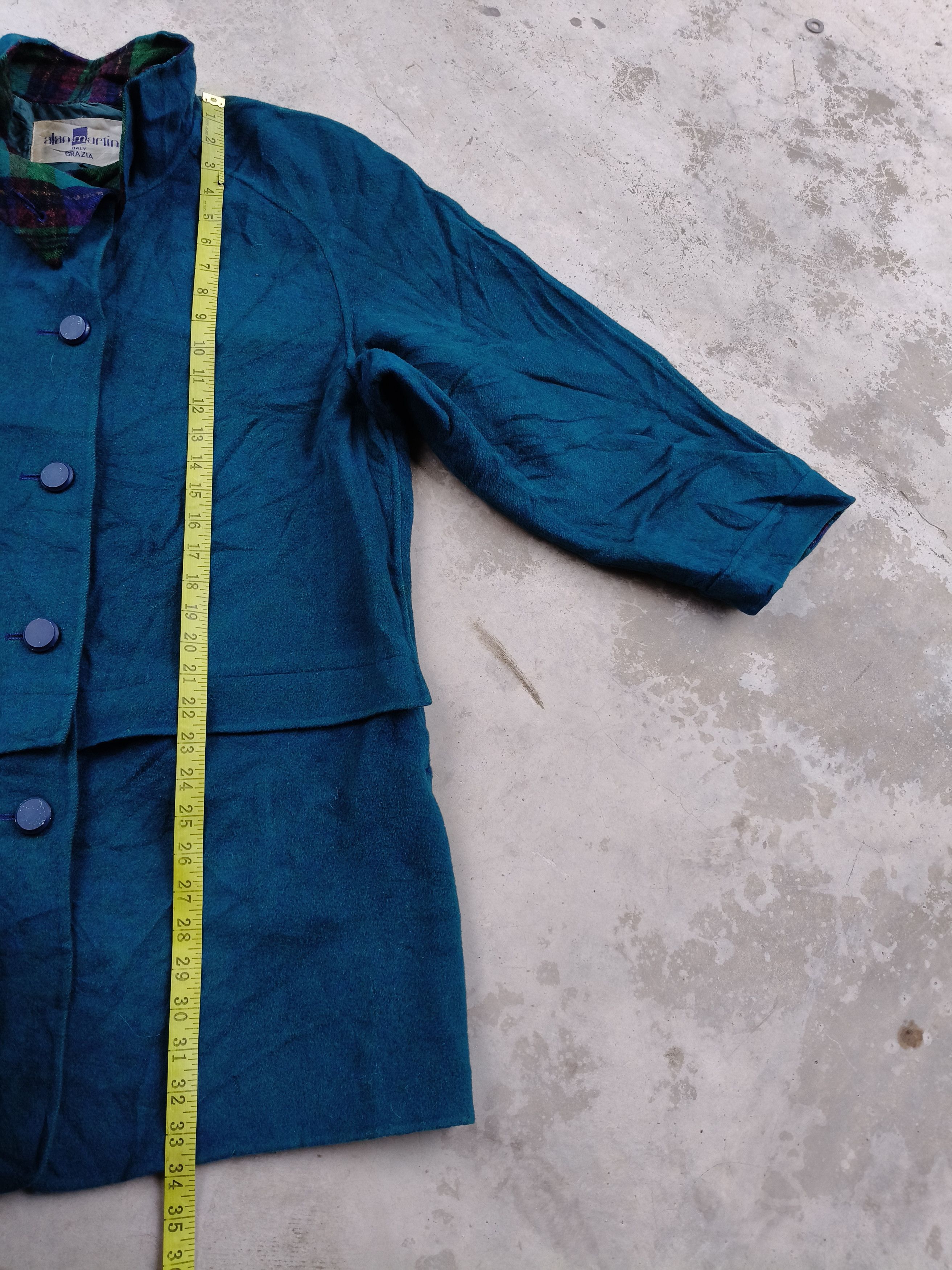 Designer × Japanese Brand × Vintage Alan Martin Wool Button up Jacket Size L / US 10 / IT 46 - 15 Thumbnail