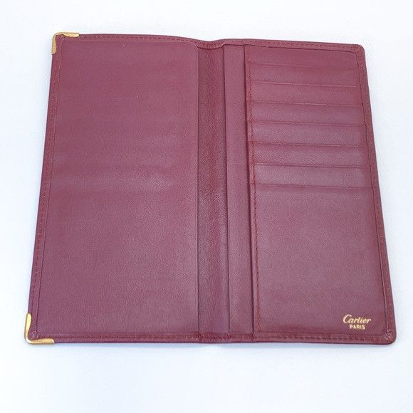 Cartier Cartier Bi-fold Leather Bordeaux Long Wallet Size ONE SIZE - 7 Thumbnail